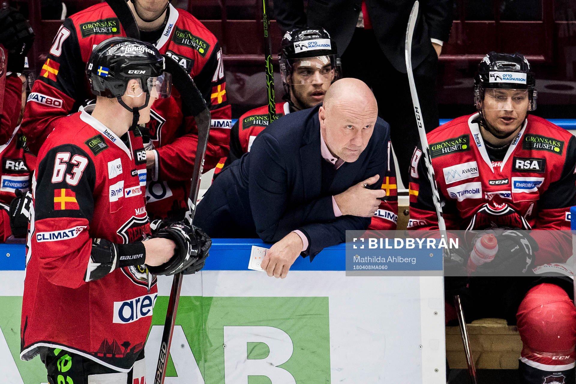 Malmö Redhawks tränare Peter Andersson