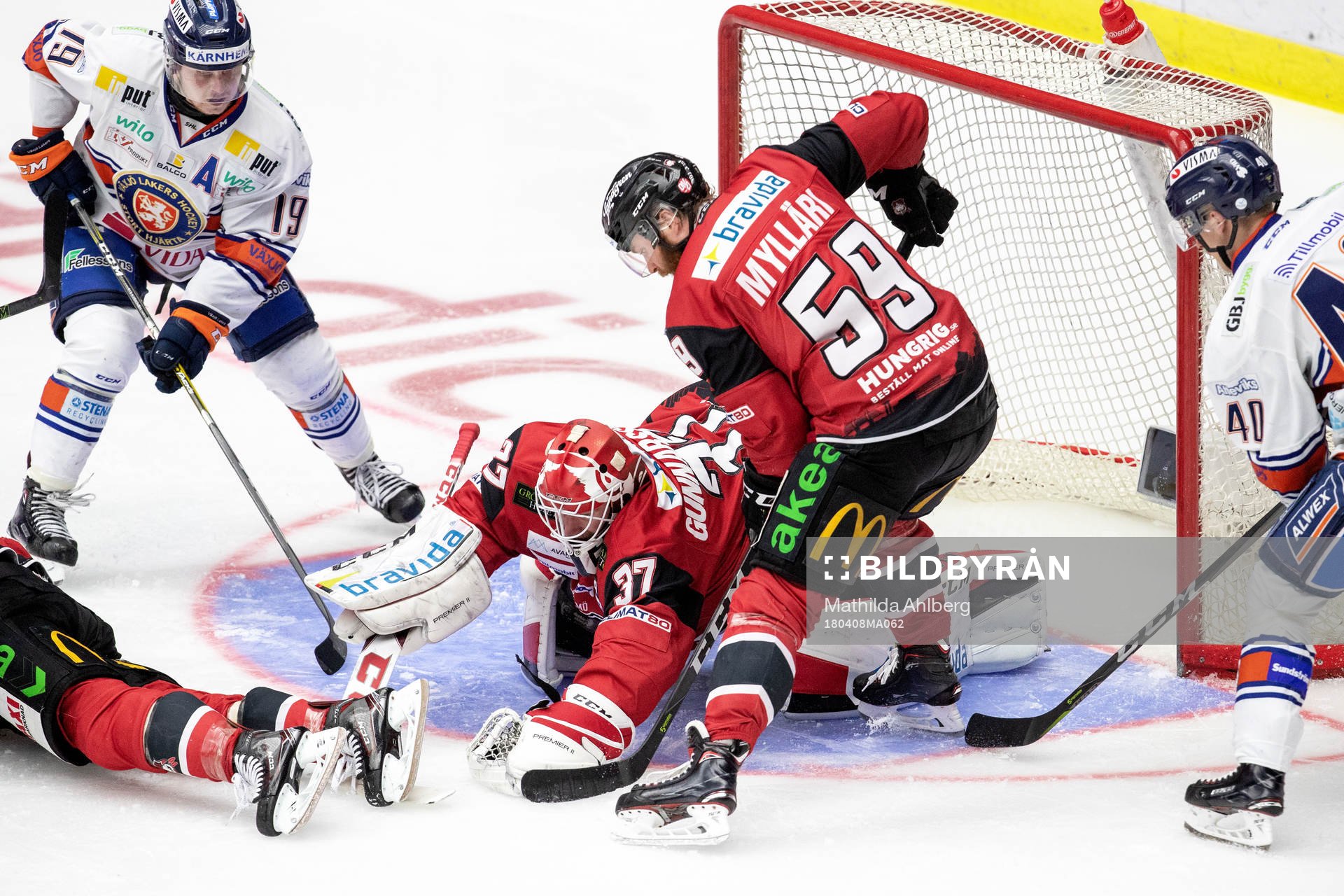 Malmö Redhawks målvakt Jonas Gunnarsson