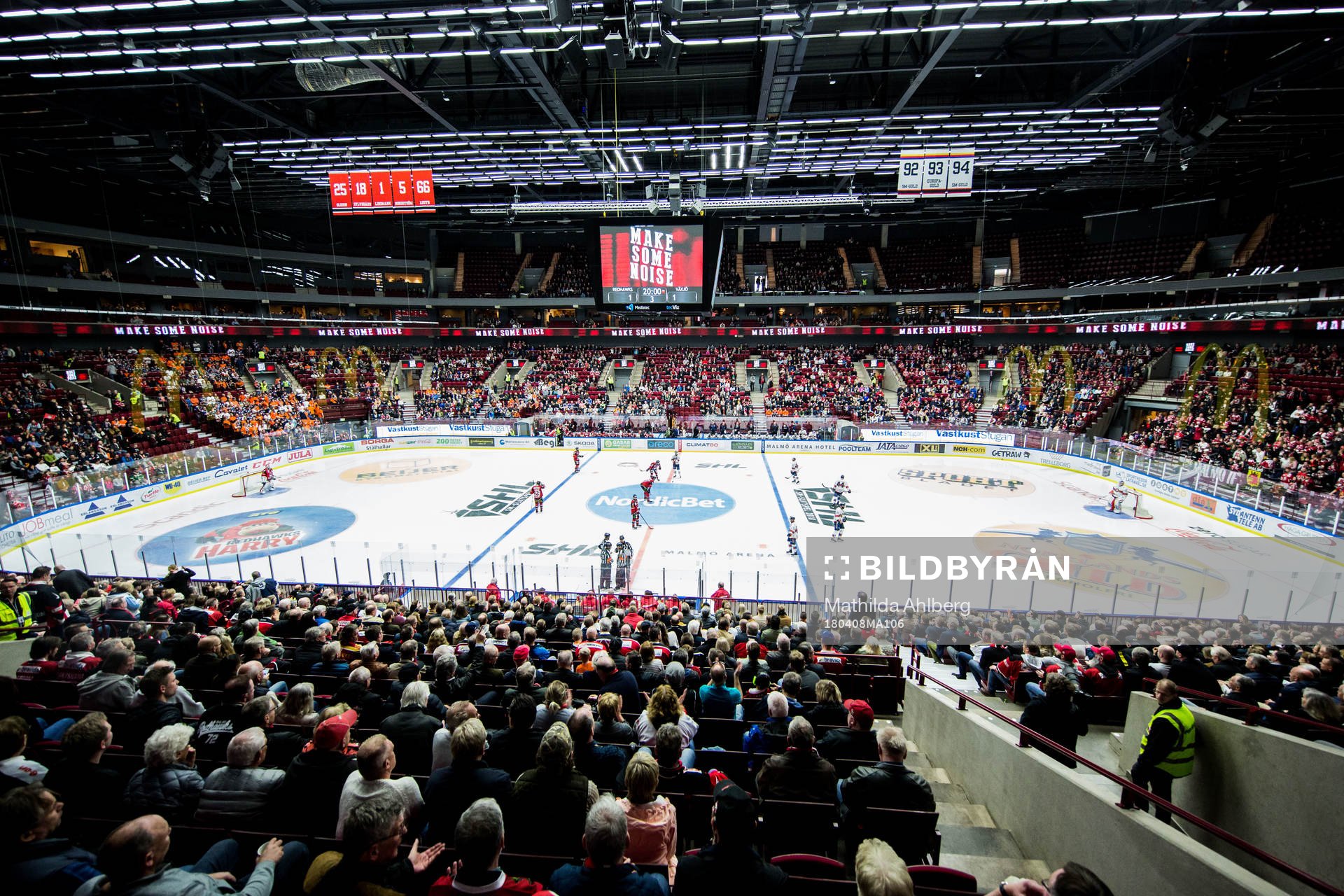 Interiör av Malmö Arena