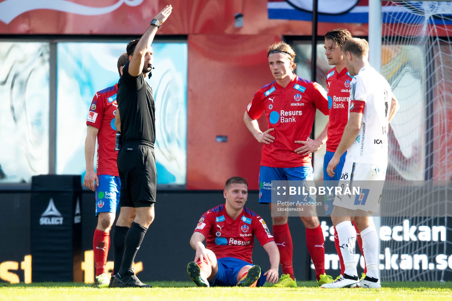 Helsingborgs Darijan Bojanic har ont