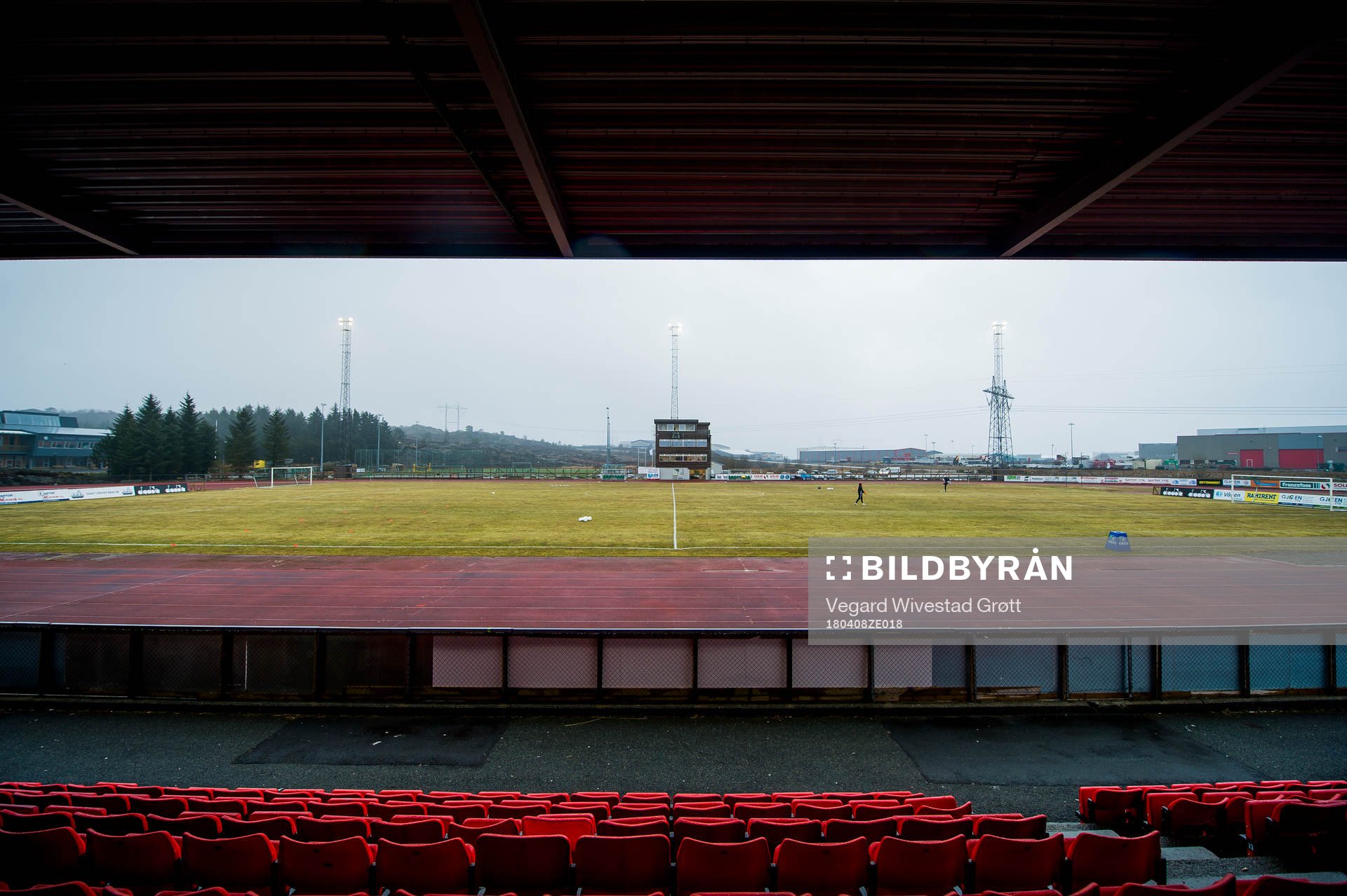 General view of Ågotnes Stadion
