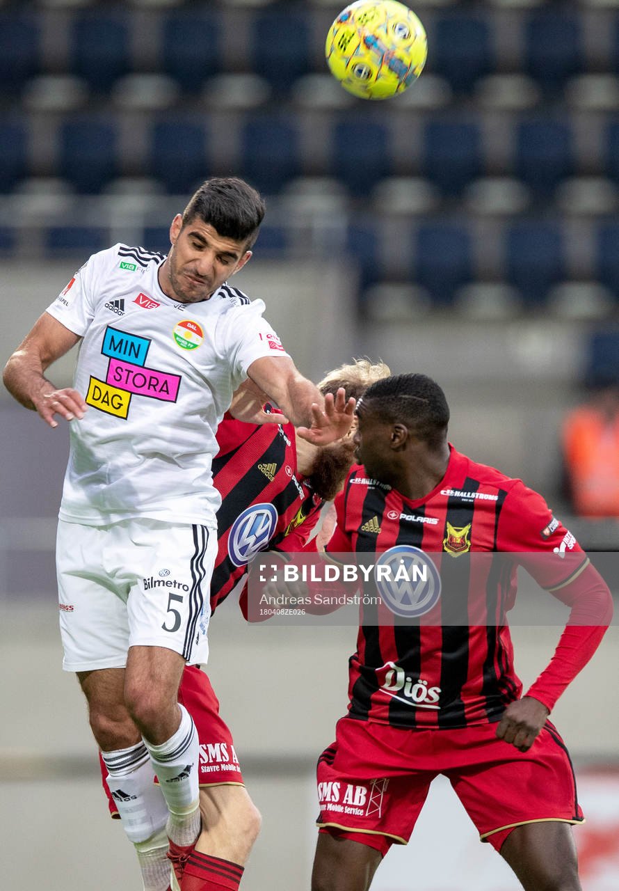 Dalkurds Rewan Amin och Östersunds Curtis Edwards och Ken