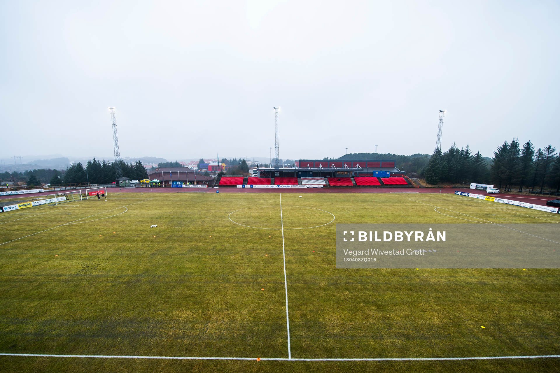 General view of Ågotnes Stadion