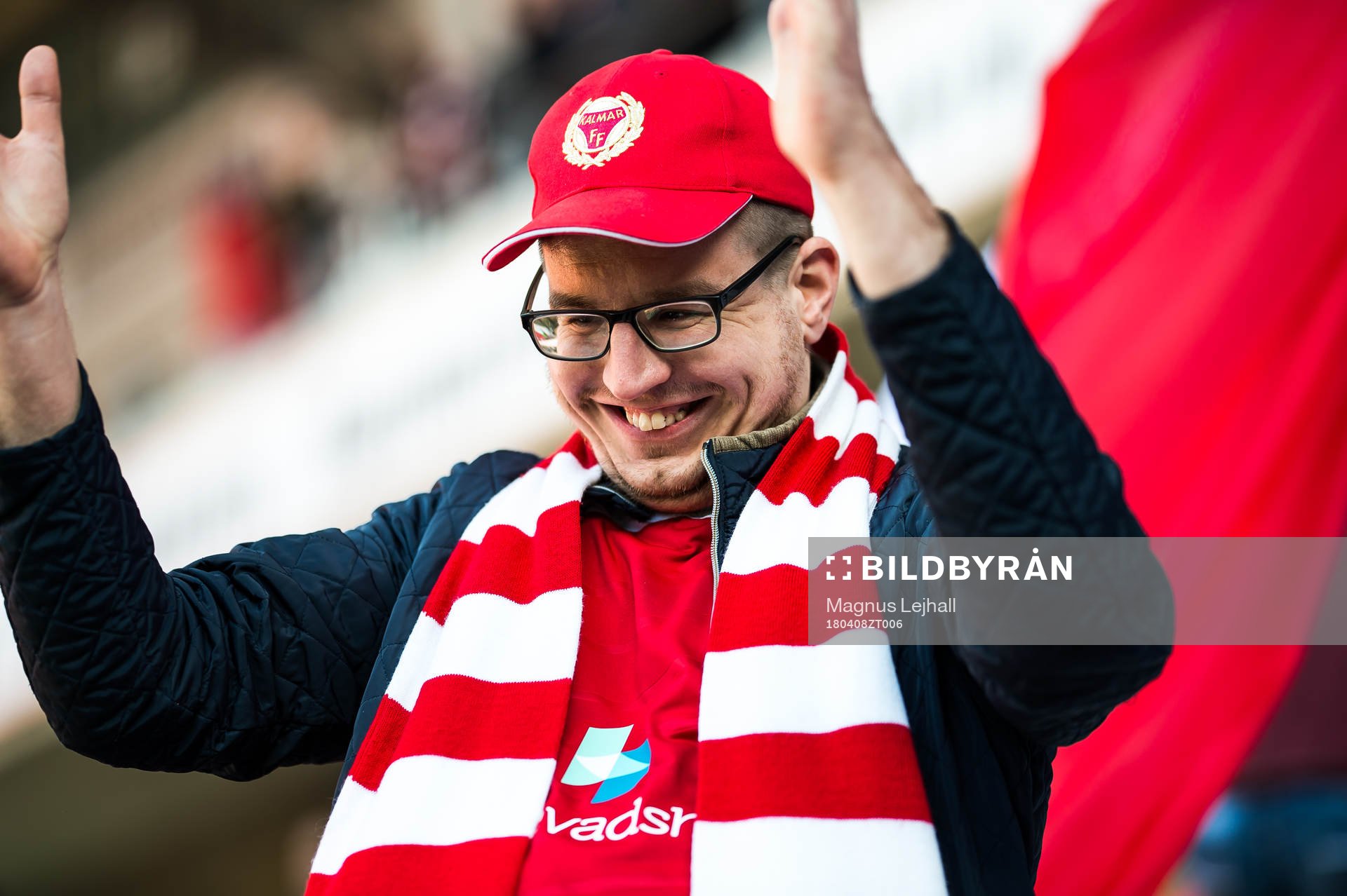 Kalmar supporter jublar