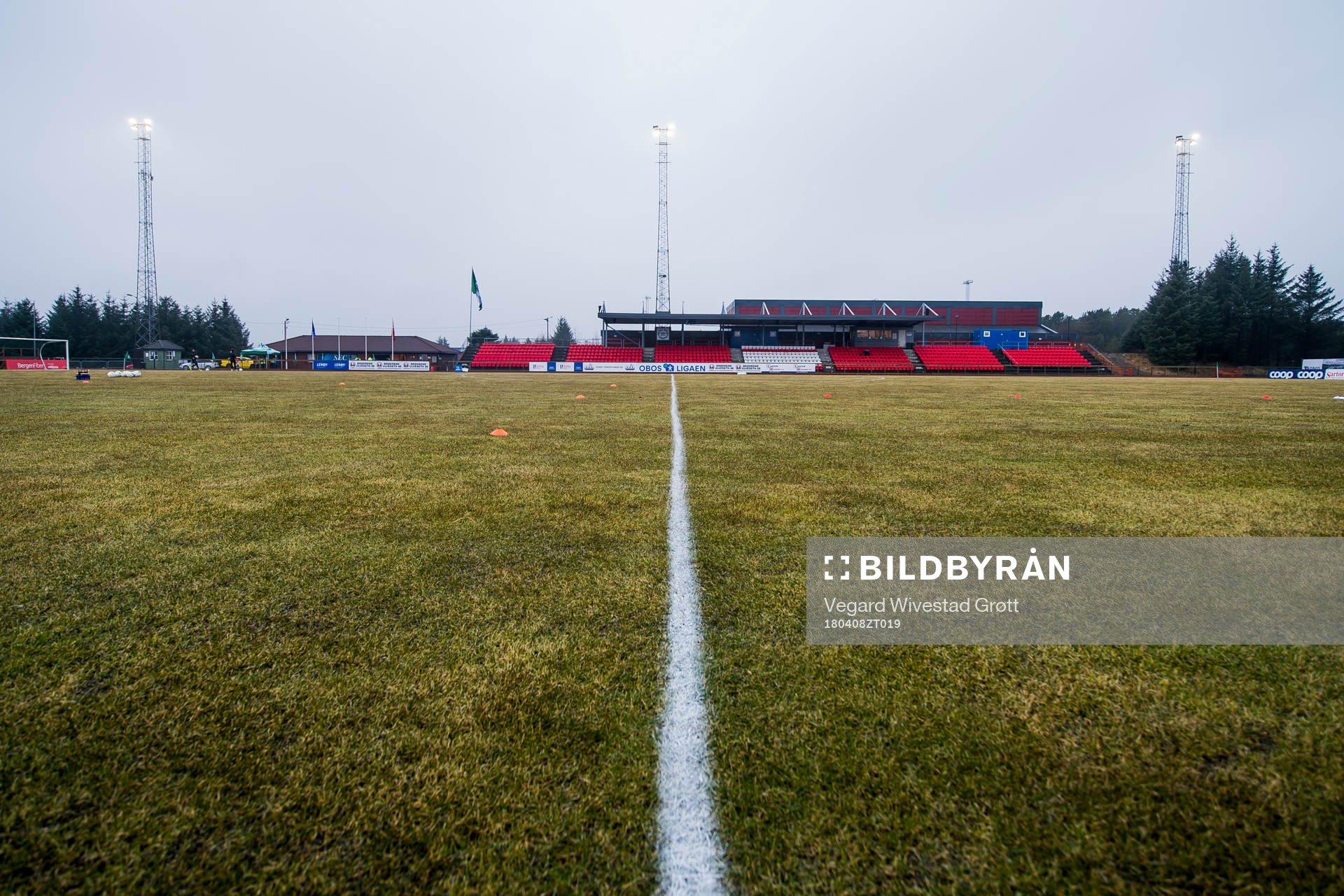 General view of Ågotnes Stadion