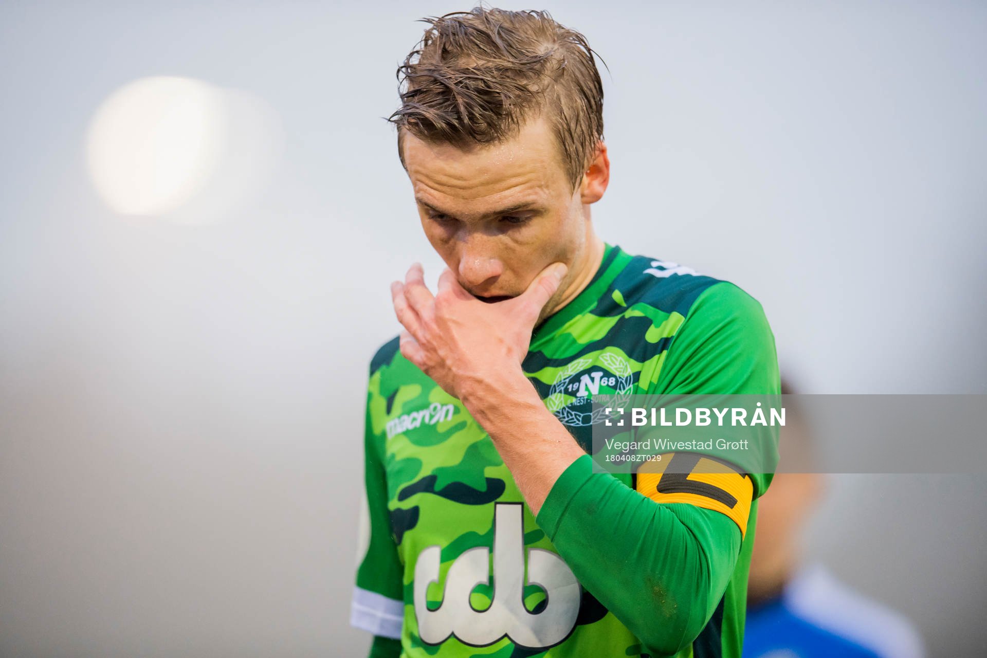 Johnny Furdal of Nest-Sotra looks dejected