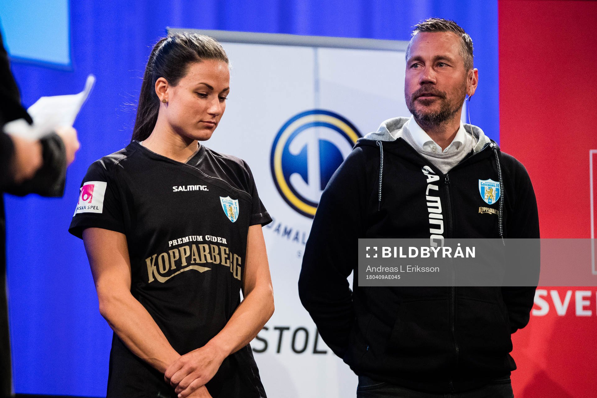 Göteborgs Beata Kollmats och tränare Marcus Lantz
