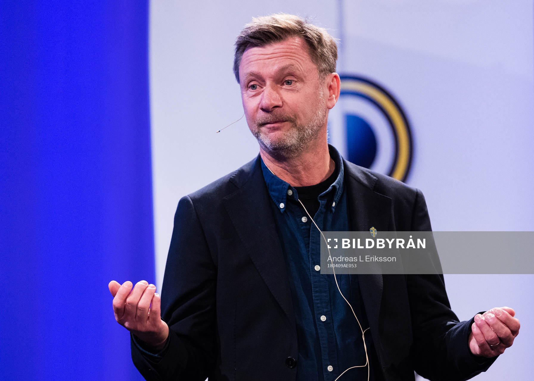 Sveriges förbundskapten Peter Gerhardsson
