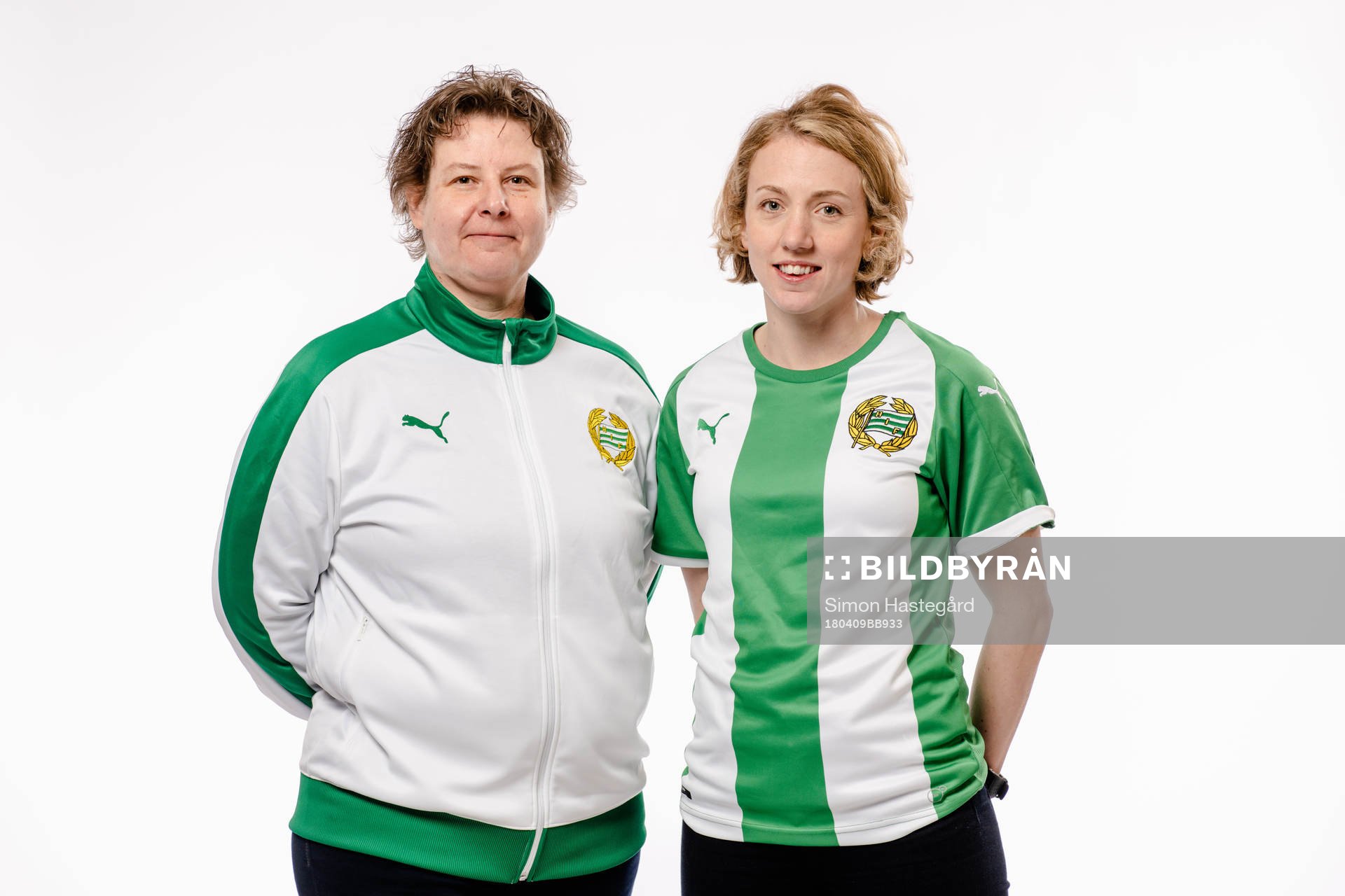 Hammarbys tränare Ann-Helén Grahm och Olga Ekblom