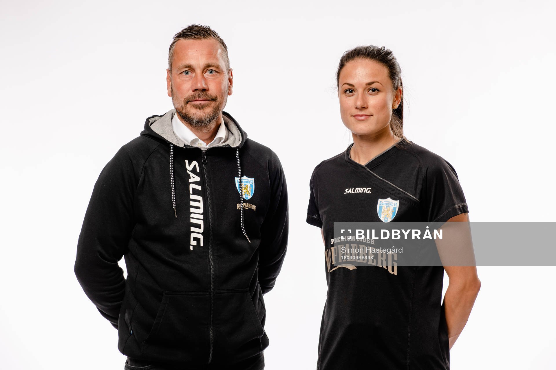 Kopparbergs Göteborgs tränare Marcus Lantz och Beata