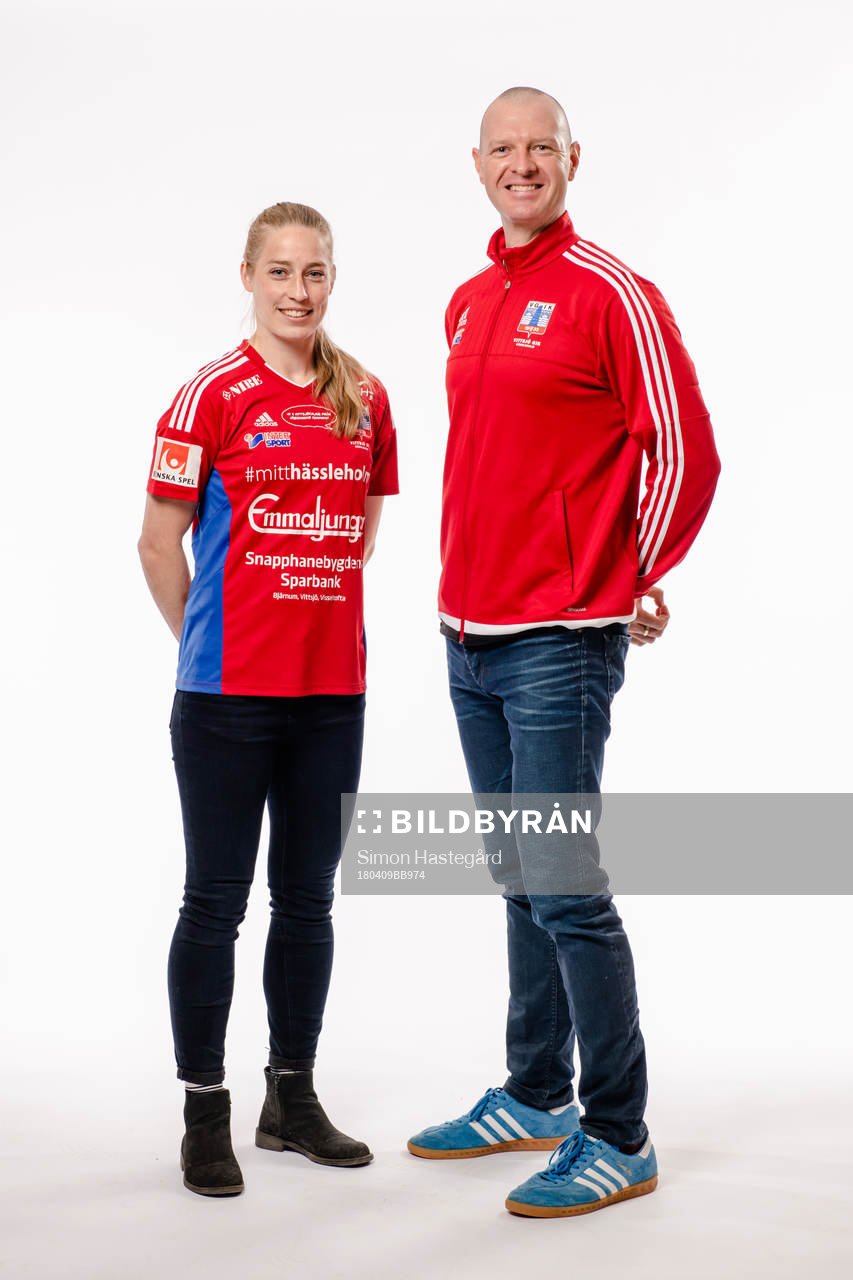 Linda Sällström och tränare Matthew Ross, Vittsjö
