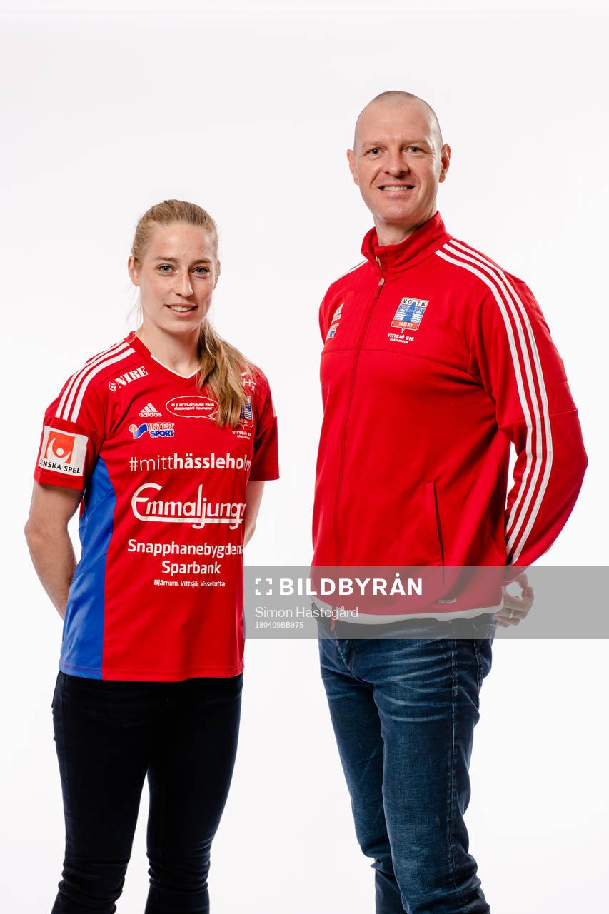Linda Sällström och tränare Matthew Ross, Vittsjö