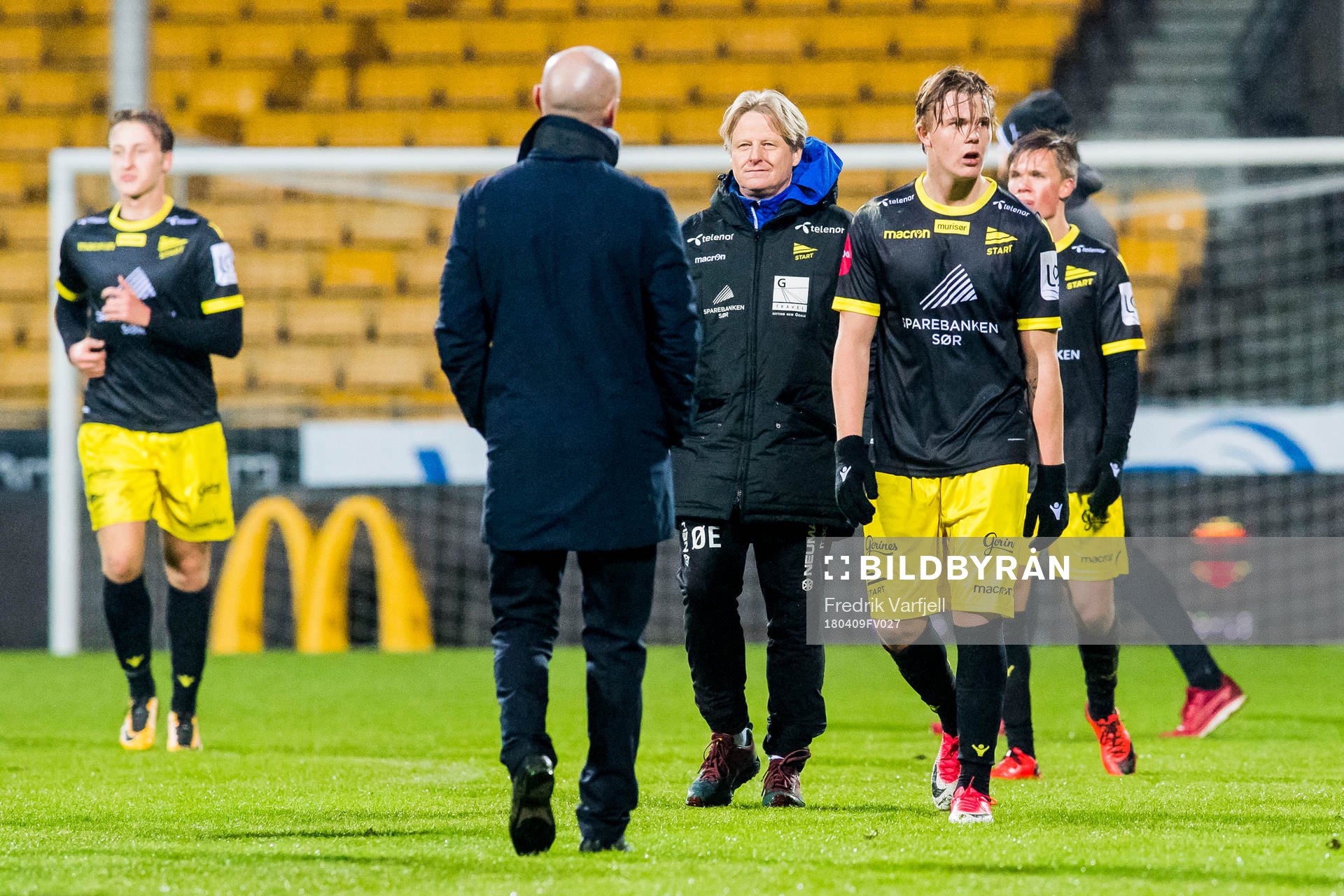 Tobias Christensen of Start looks dejected