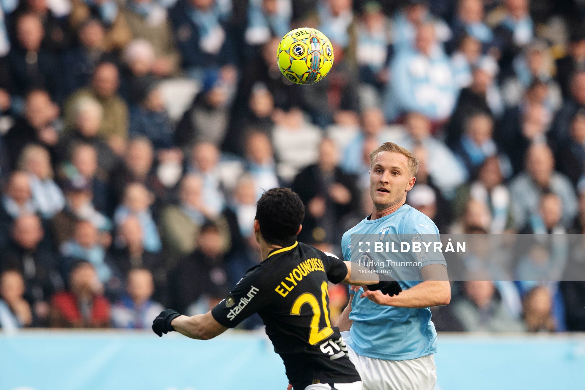 s Tarik Elyounoussioch Malmö FFs Franz Brorsson