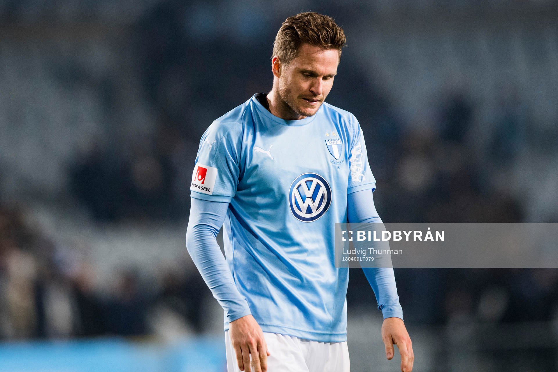 Malmö FFs Lasse Nielsen deppar