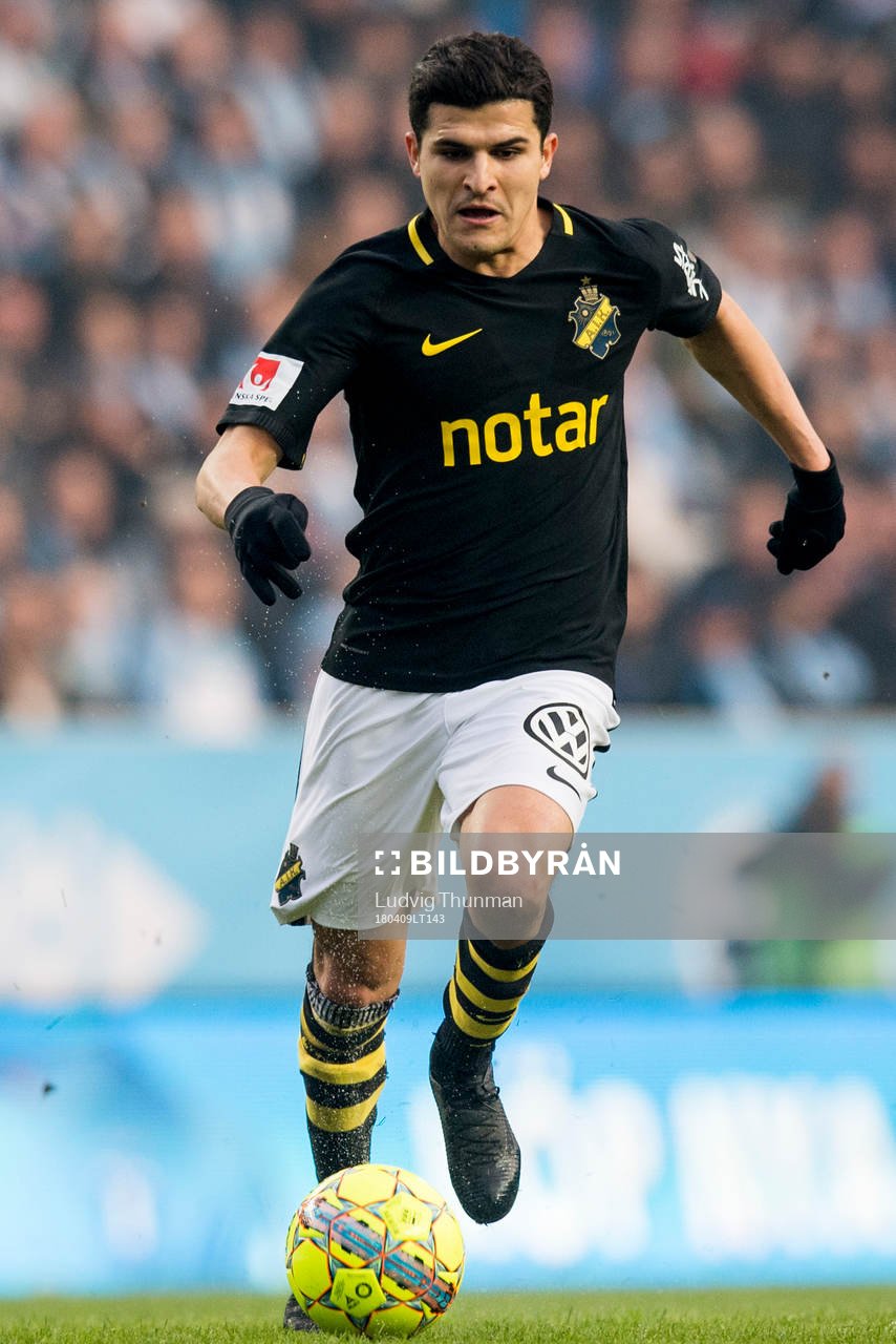 s Tarik Elyounoussiunder fotbollsmatchen i Allsvenskan