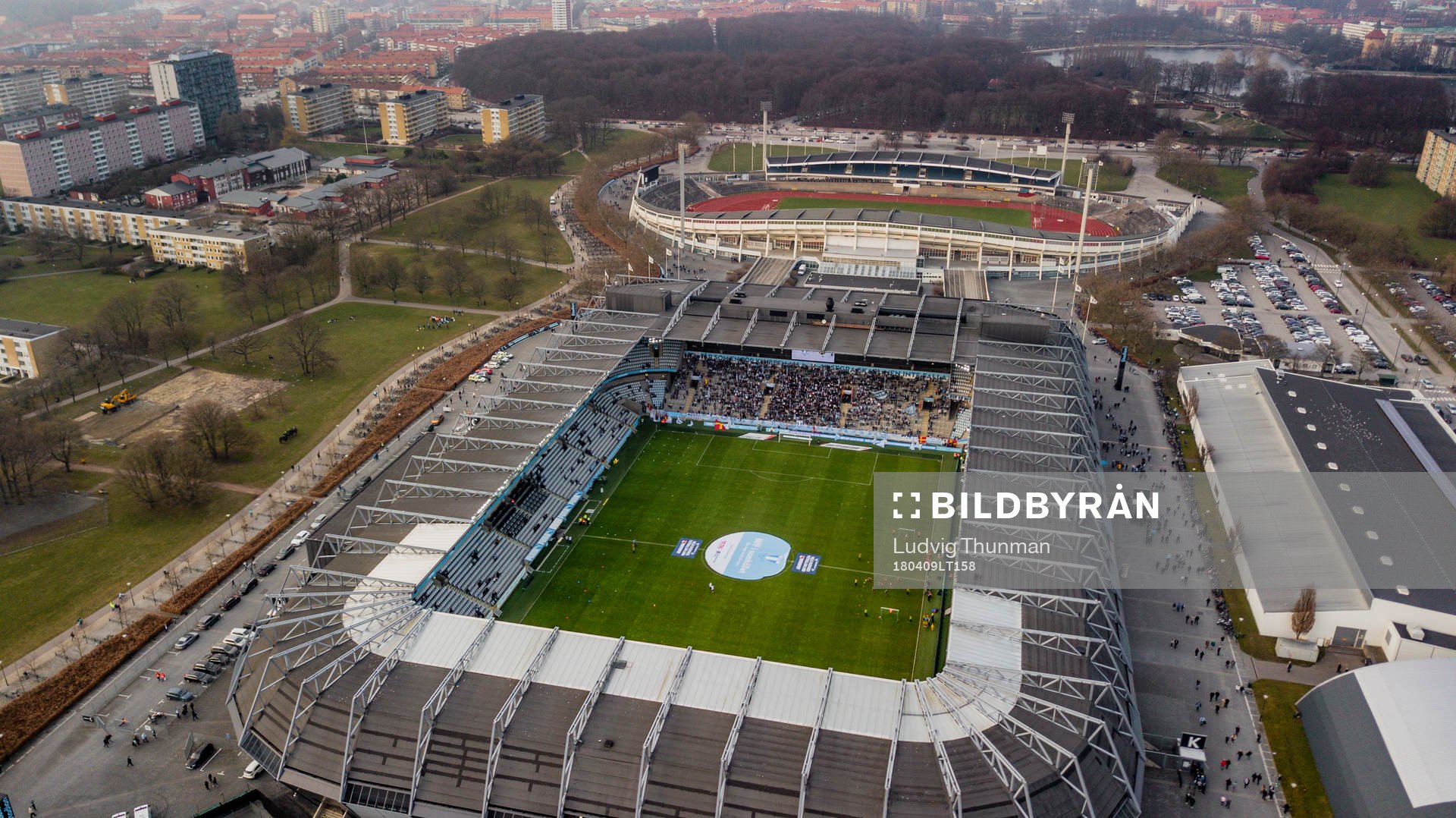 under fotbollsmatchen i Allsvenskan mellan Malmö FF och AIK