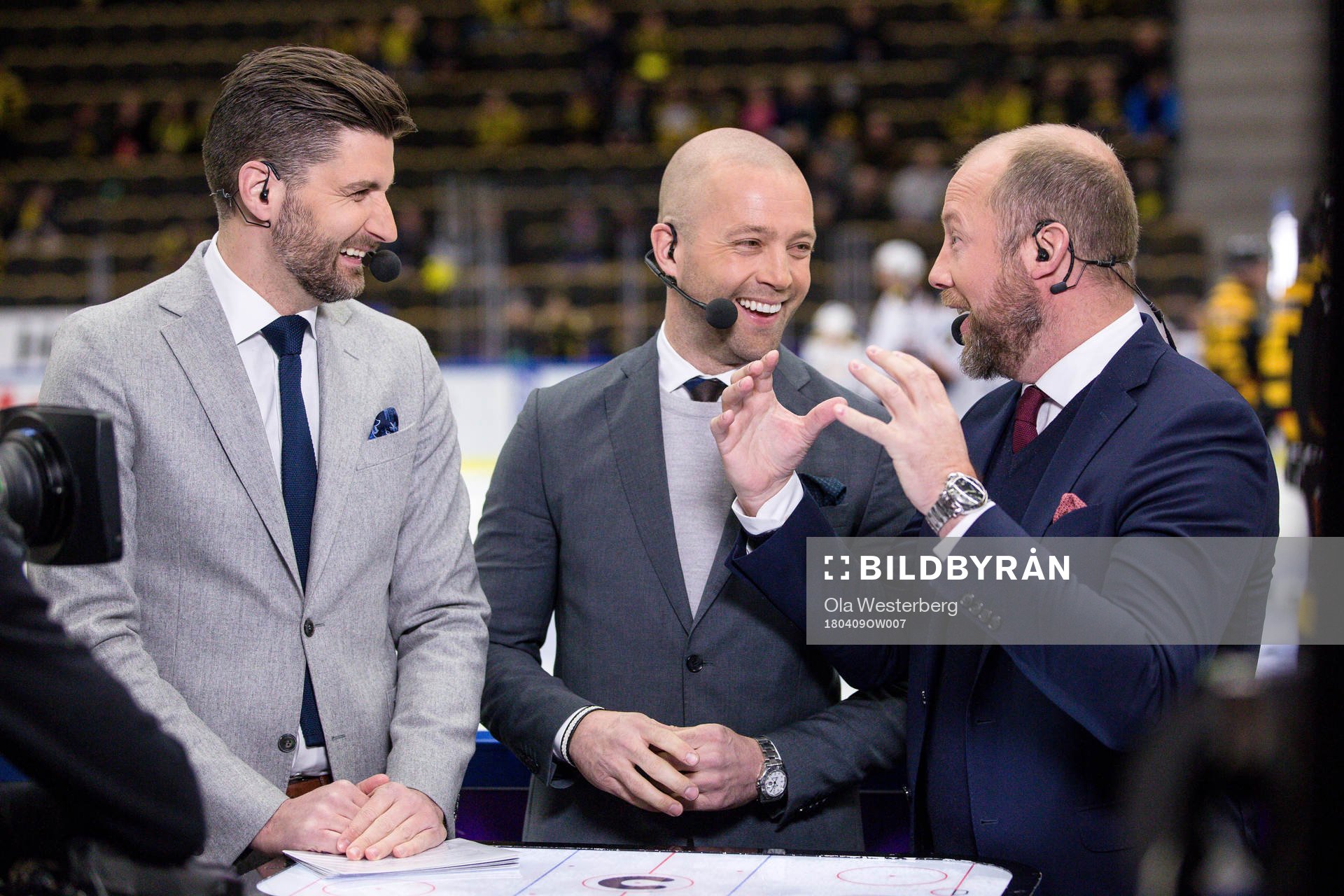 Cmores Björn Oldeen, Johan Tornberg och Petter Rönnqvist