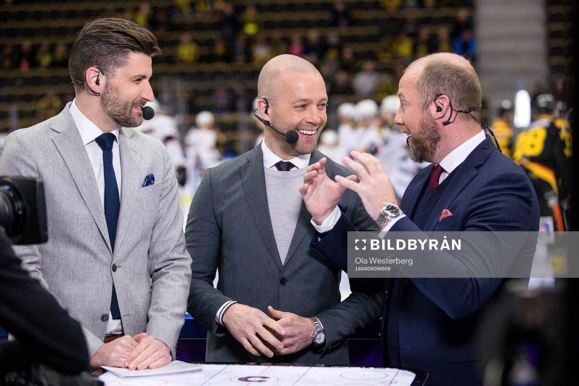 Cmores Björn Oldeen, Johan Tornberg och Petter Rönnqvist