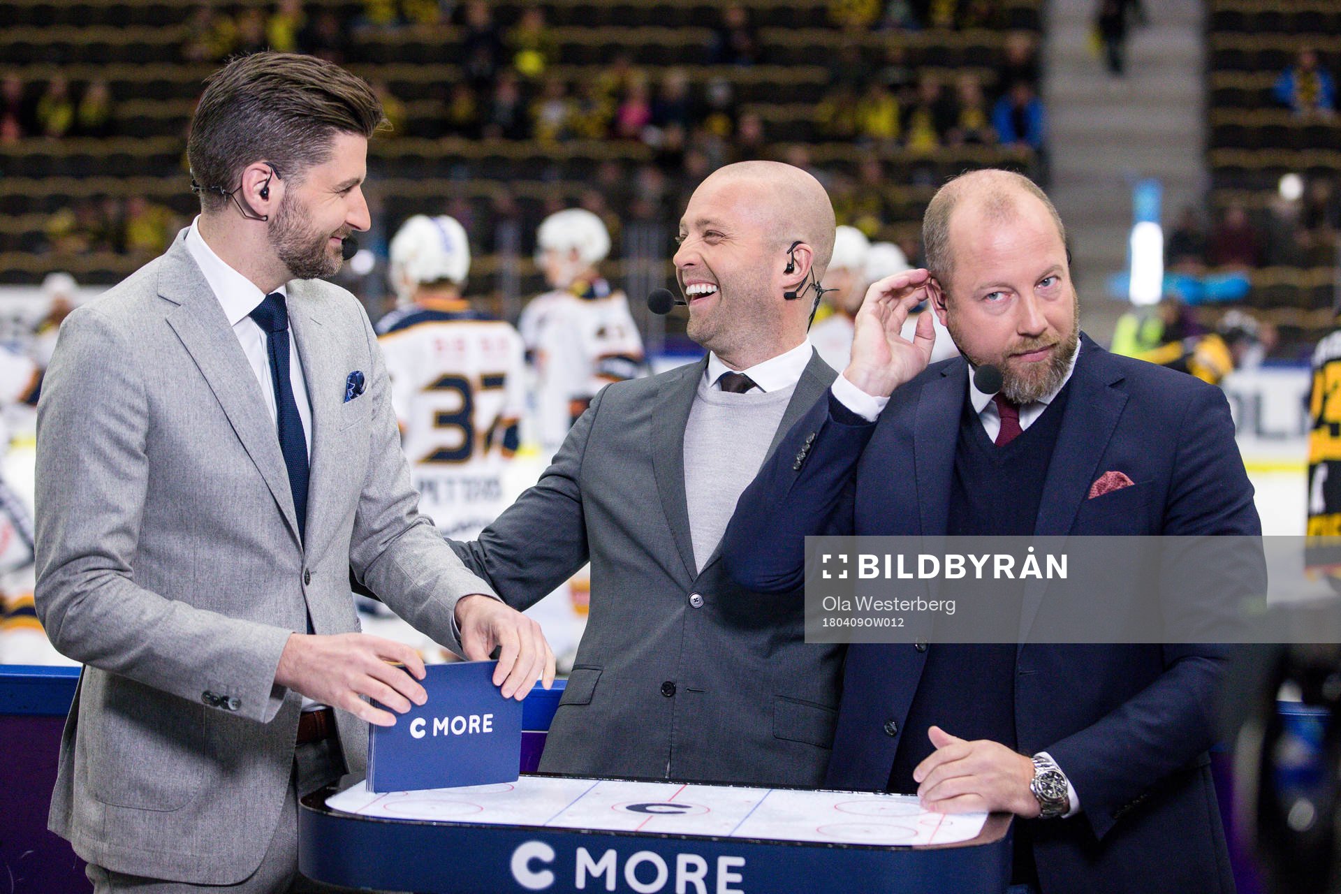 Cmores Björn Oldeen, Johan Tornberg och Petter Rönnqvist