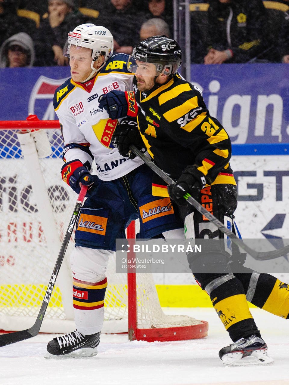 Djurgårdens Alexander Falk och Skellefteås Jimmie