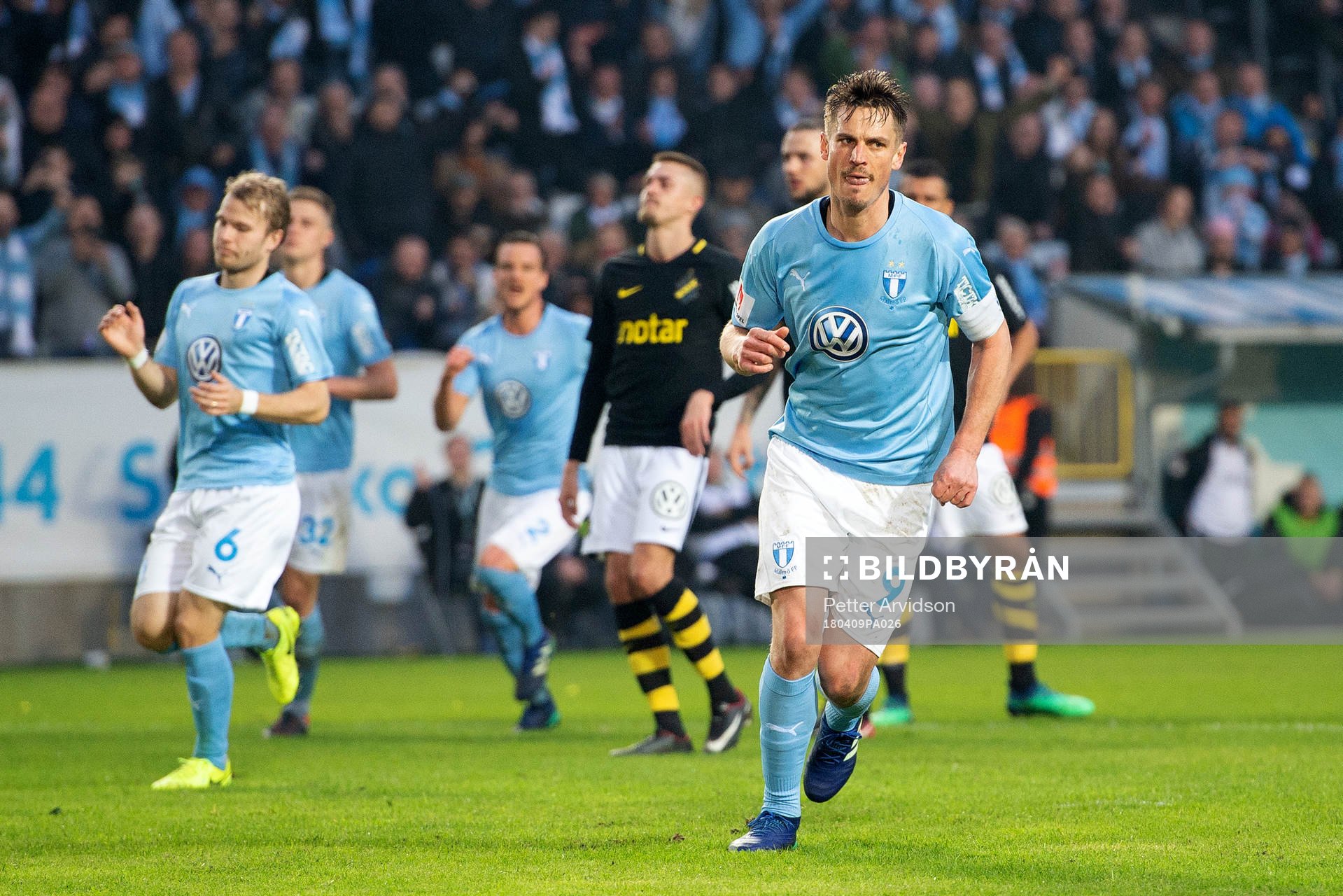 Malmö FFs Markus Rosenberg jublar