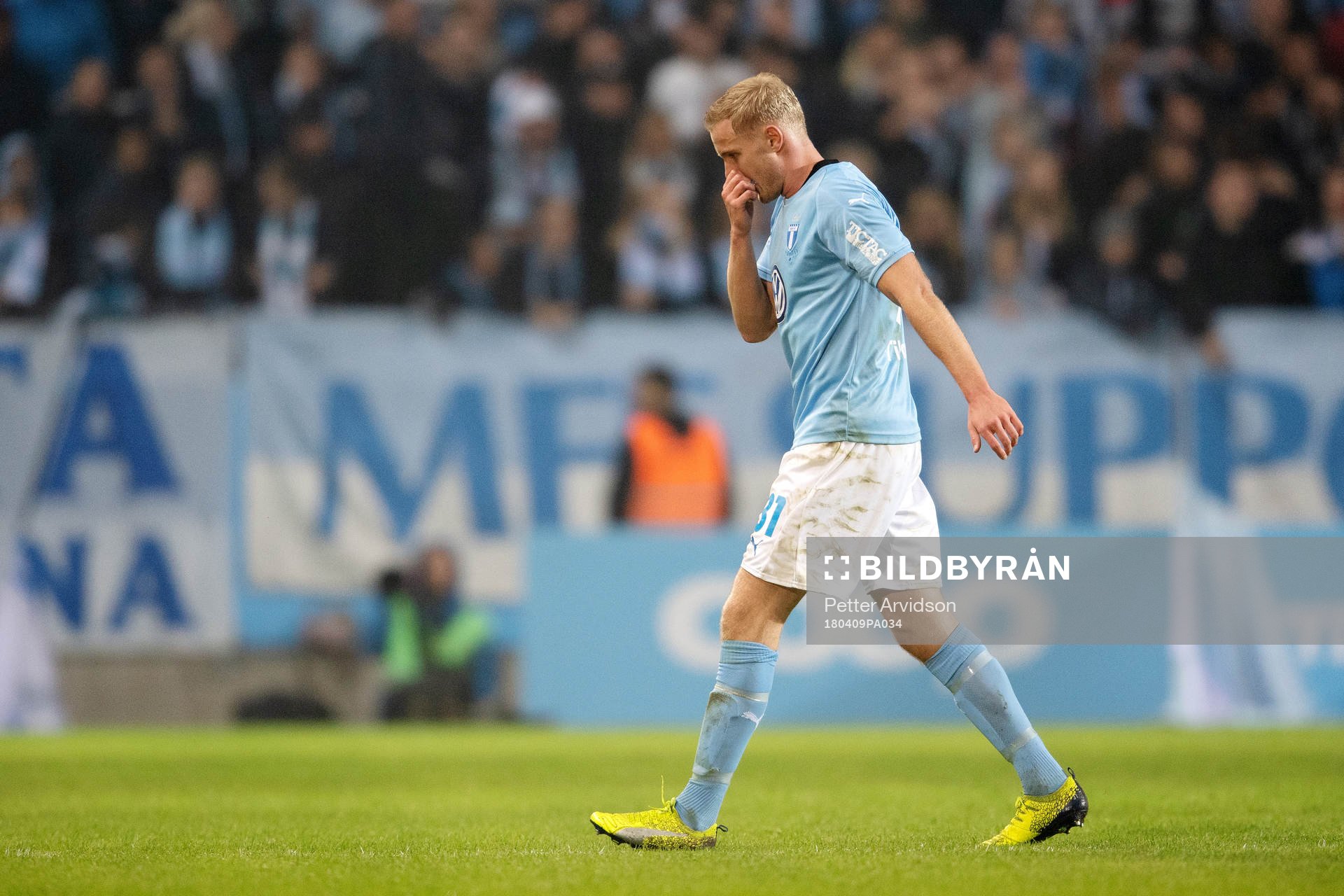 Malmö FFs Franz Brorsson deppar