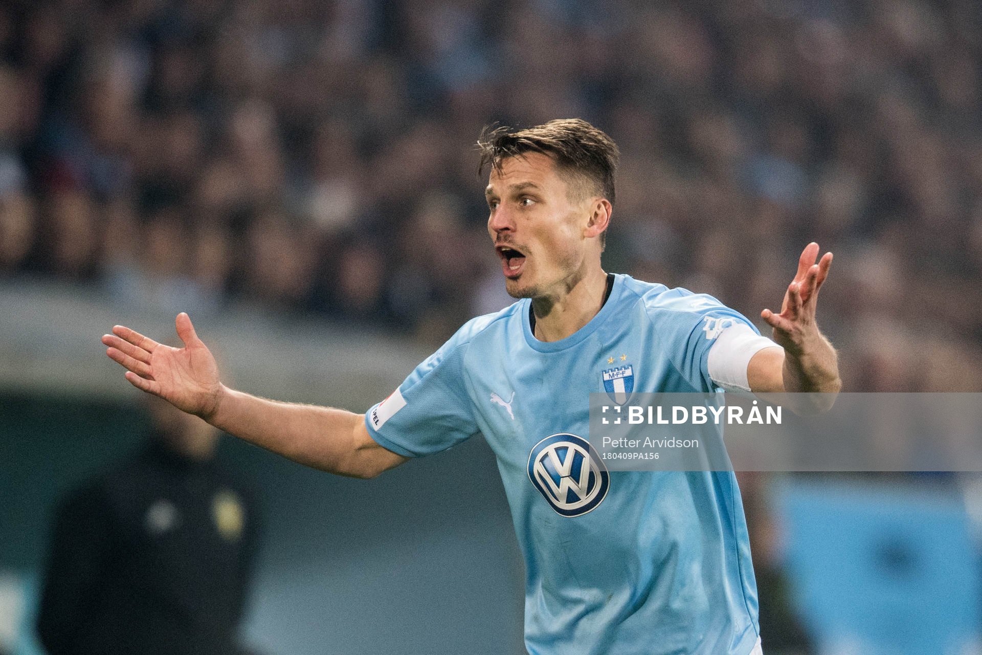 Malmö FFs Markus Rosenberg reagerar