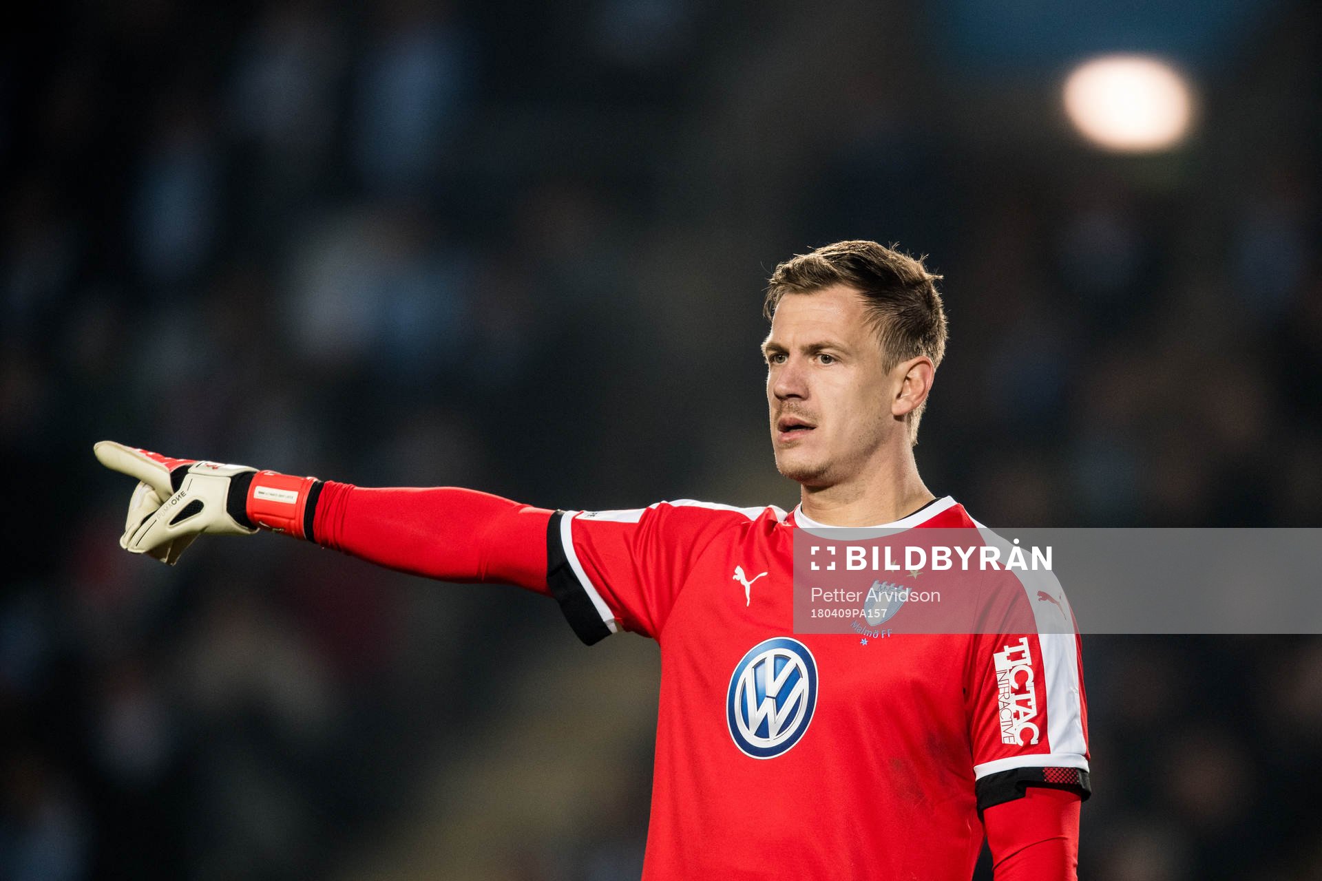 Malmö FFs målvakt Johan Dahlin