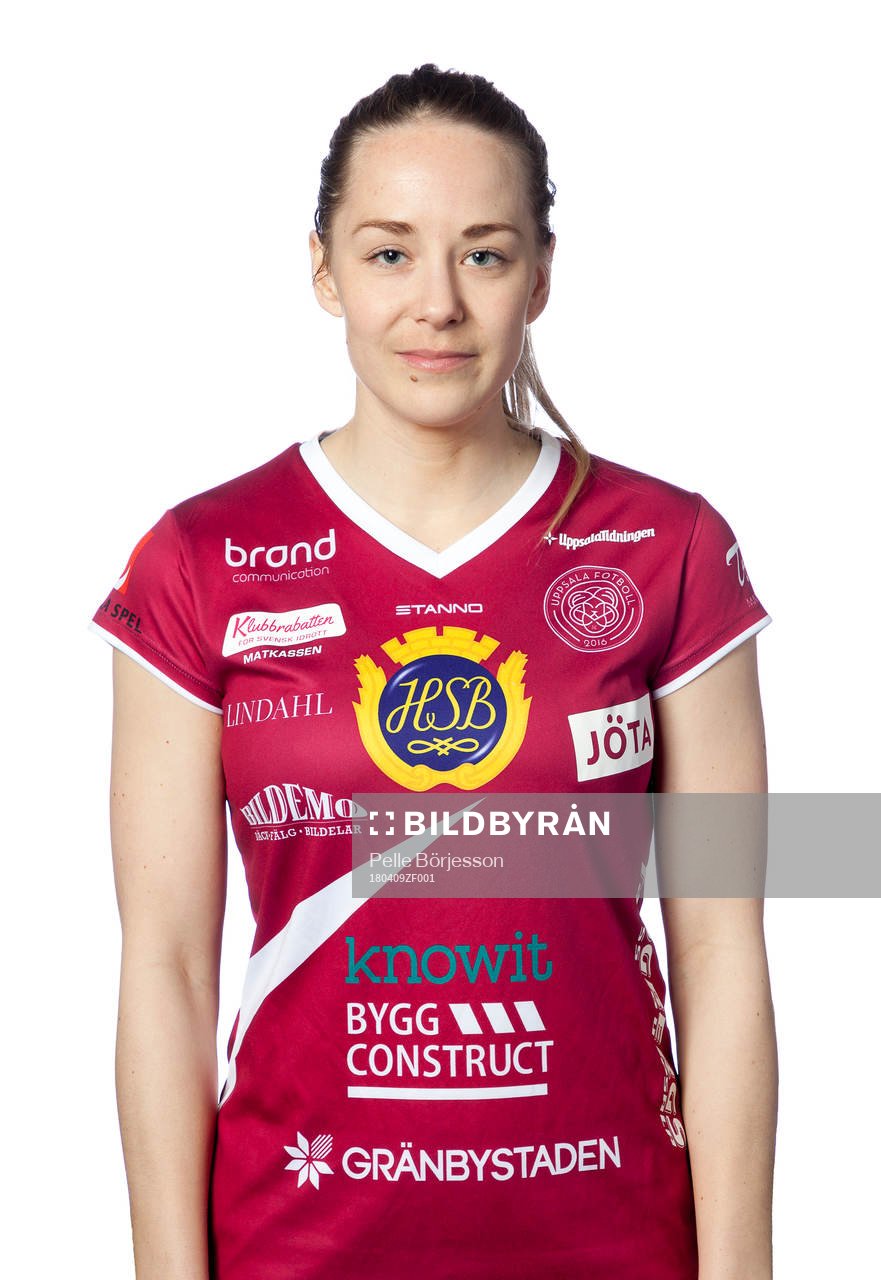Uppsalas Julia Lyckberg poserar för ett porträtt den 9 april 2018 i Uppsala.