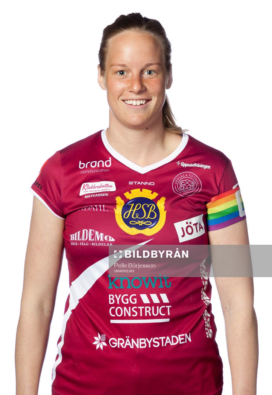 Uppsalas Moa Mattsson poserar för ett porträtt den 9 april 2018 i Uppsala.