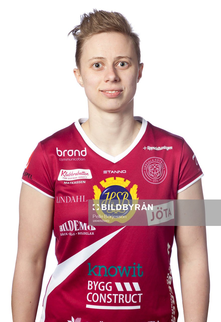 Uppsalas Sara Back poserar för ett porträtt den 9 april 2018 i Uppsala.