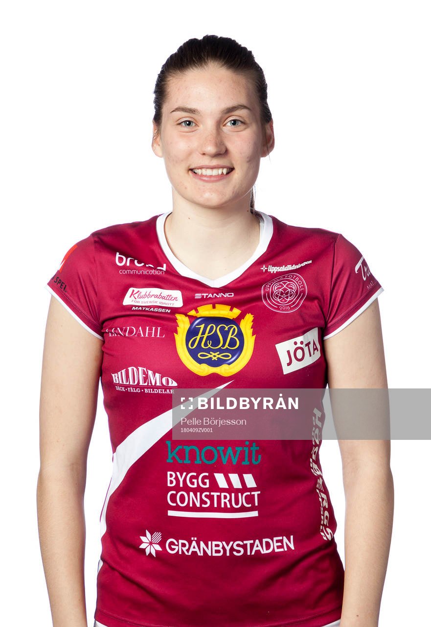 Uppsalas Hanna Lundell poserar för ett porträtt den 9 april 2018 i Uppsala.