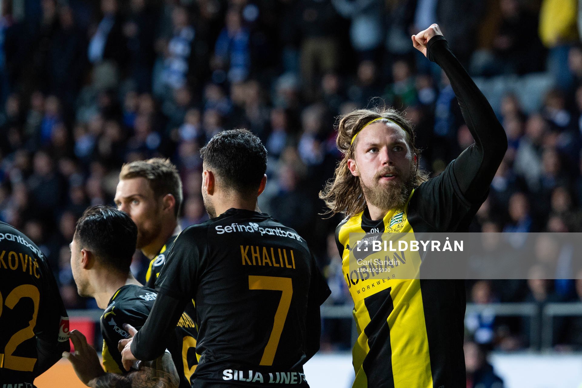 Hammarbys Björn Paulsen jublar