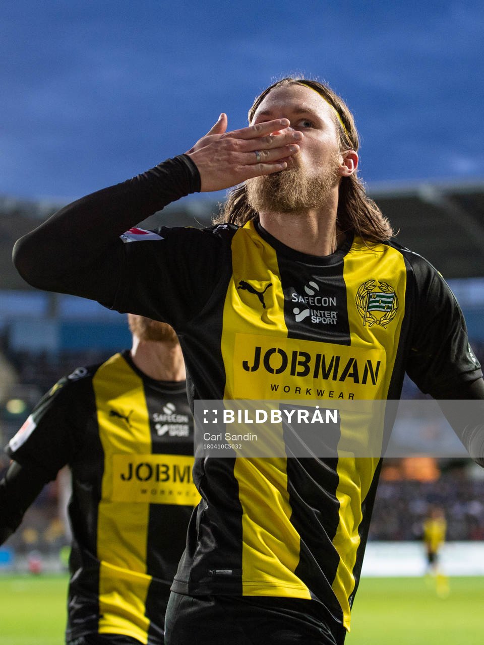 Hammarbys Björn Paulsen jublar