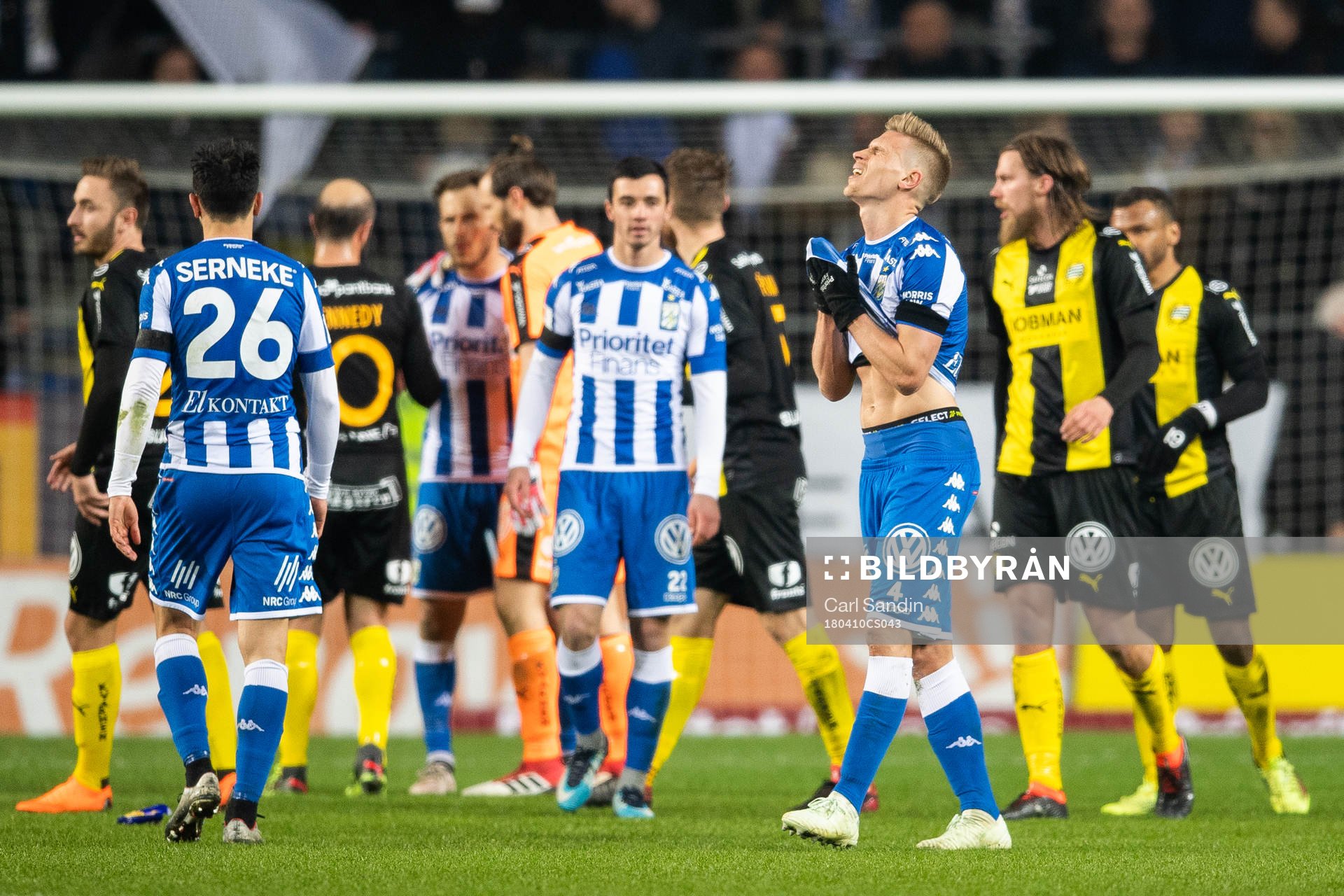 IFK Göteborgs Carl Starfelt deppar