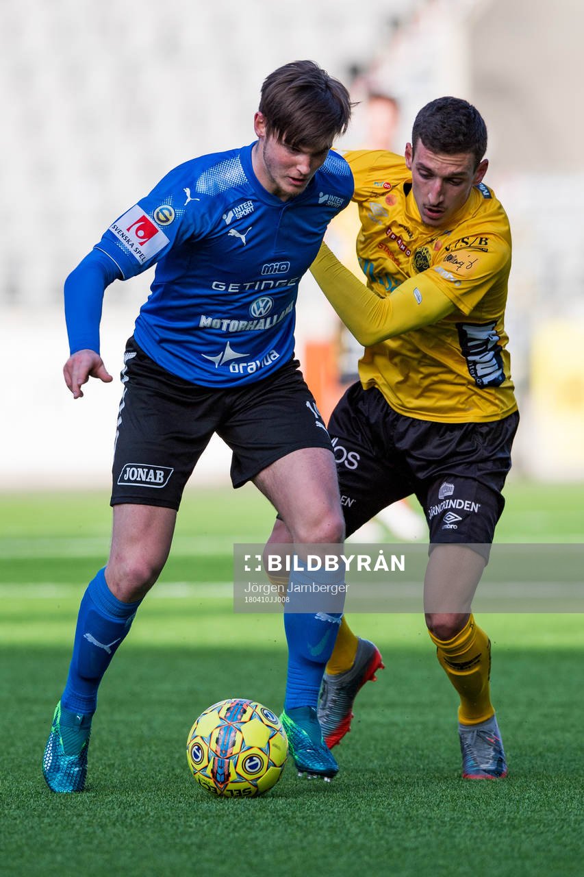 Halmstads Jonathan Svedberg och Elfsborgs Arian Kabashi