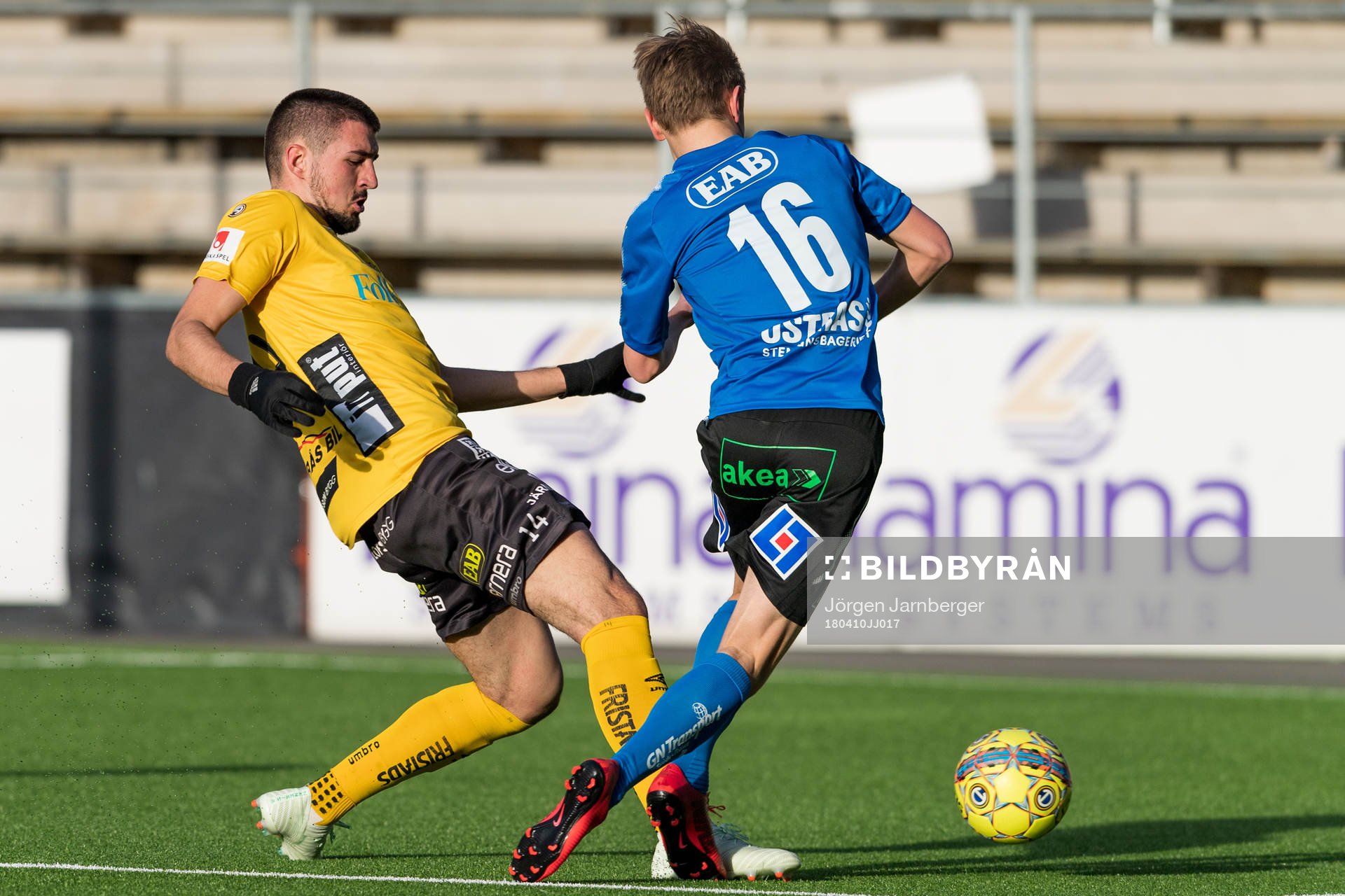 Elfsborgs Ibrahim Dresevic under fotbollsmatchen i U21 Allsvenskan mellan Elfsborg och Halmstad den 10 april 2018 i Borås.