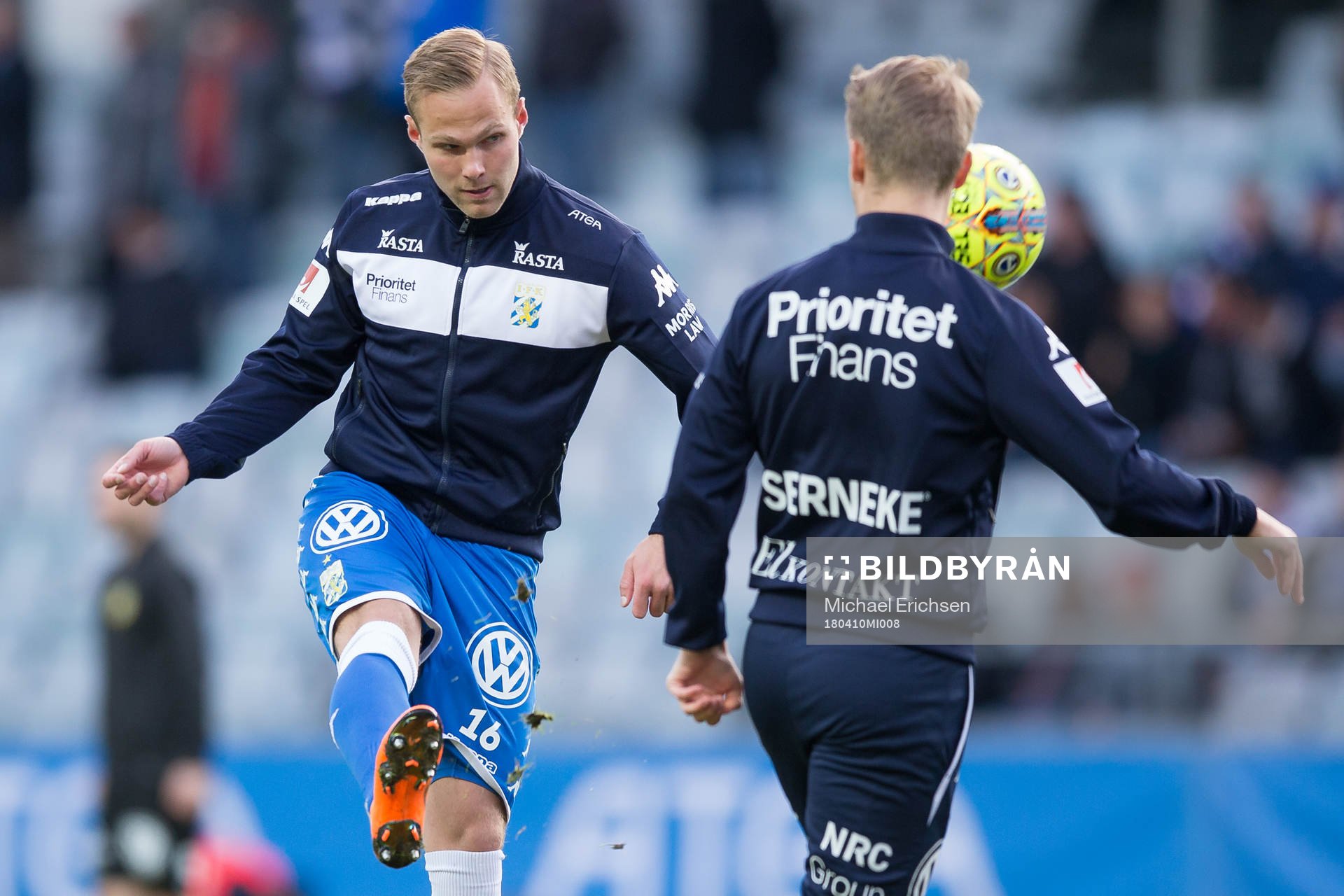 IFK Göteborgs Gustav Engvall innan fotbollsmatchen i
