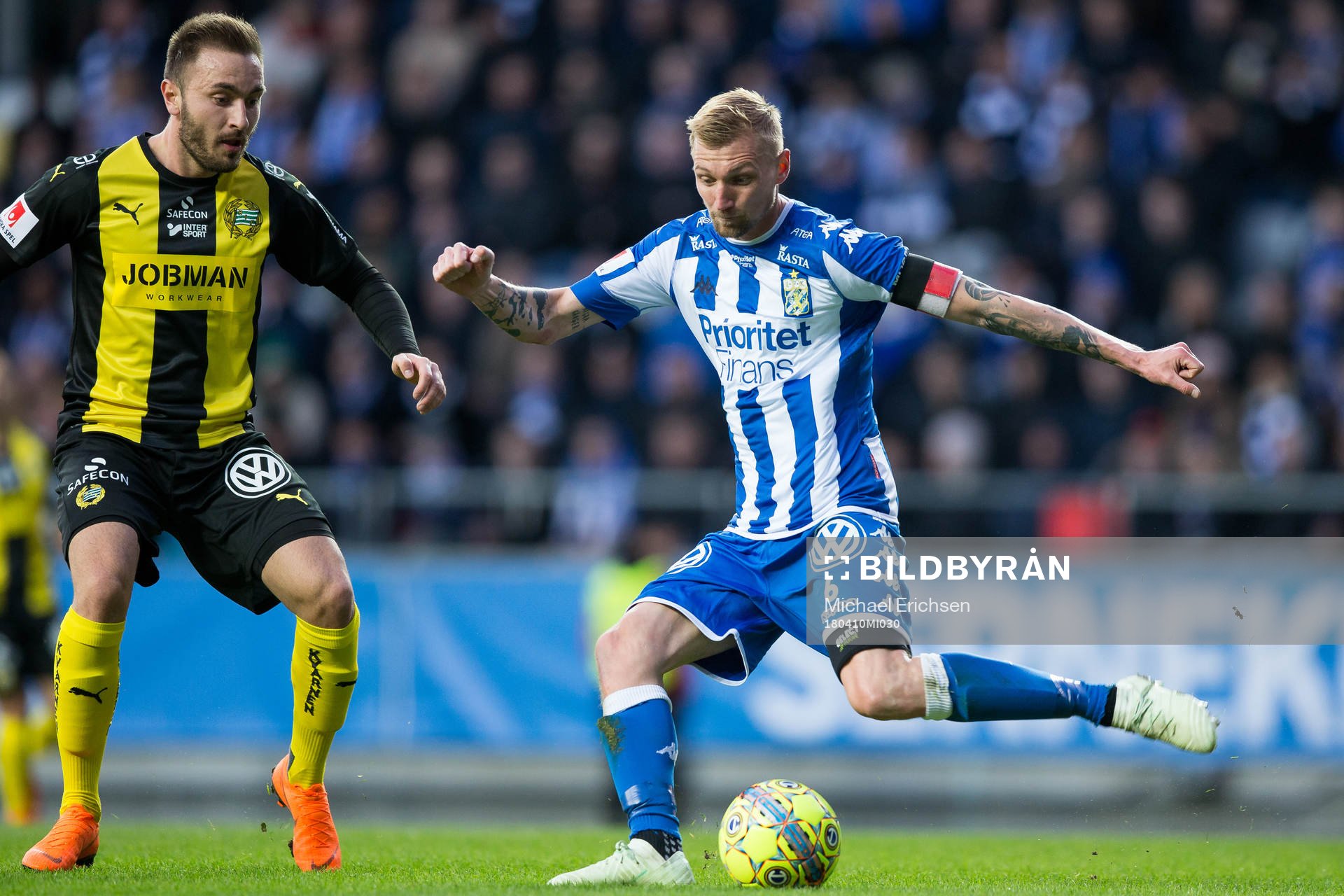 IFK Göteborgs Sebastian Eriksson mot Hammarbys Jeppe