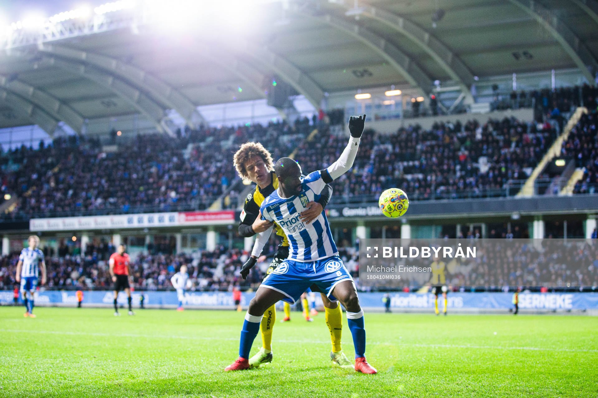 Hammarbys Neto Borges och IFK Göteborgs Vajebah Kaliefah