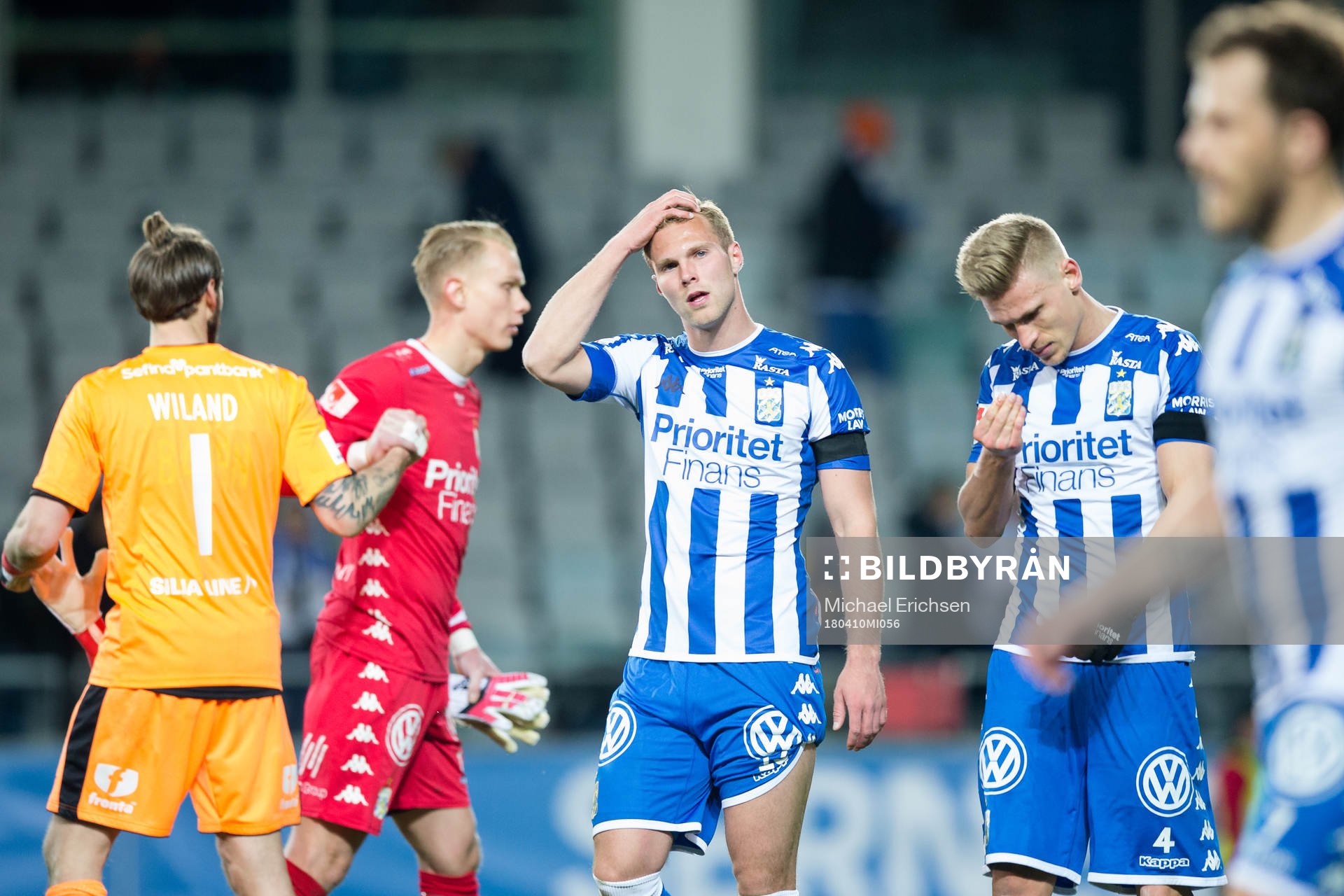 IFK Göteborgs Gustav Engvall och Carl Starfelt  deppar