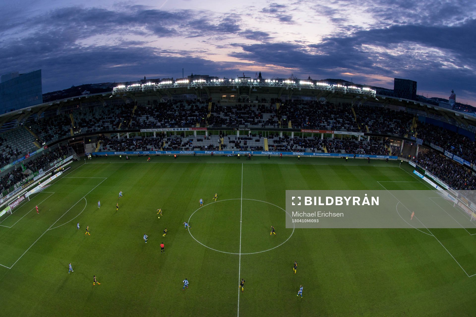 Vy över arena Gamla Ullevi