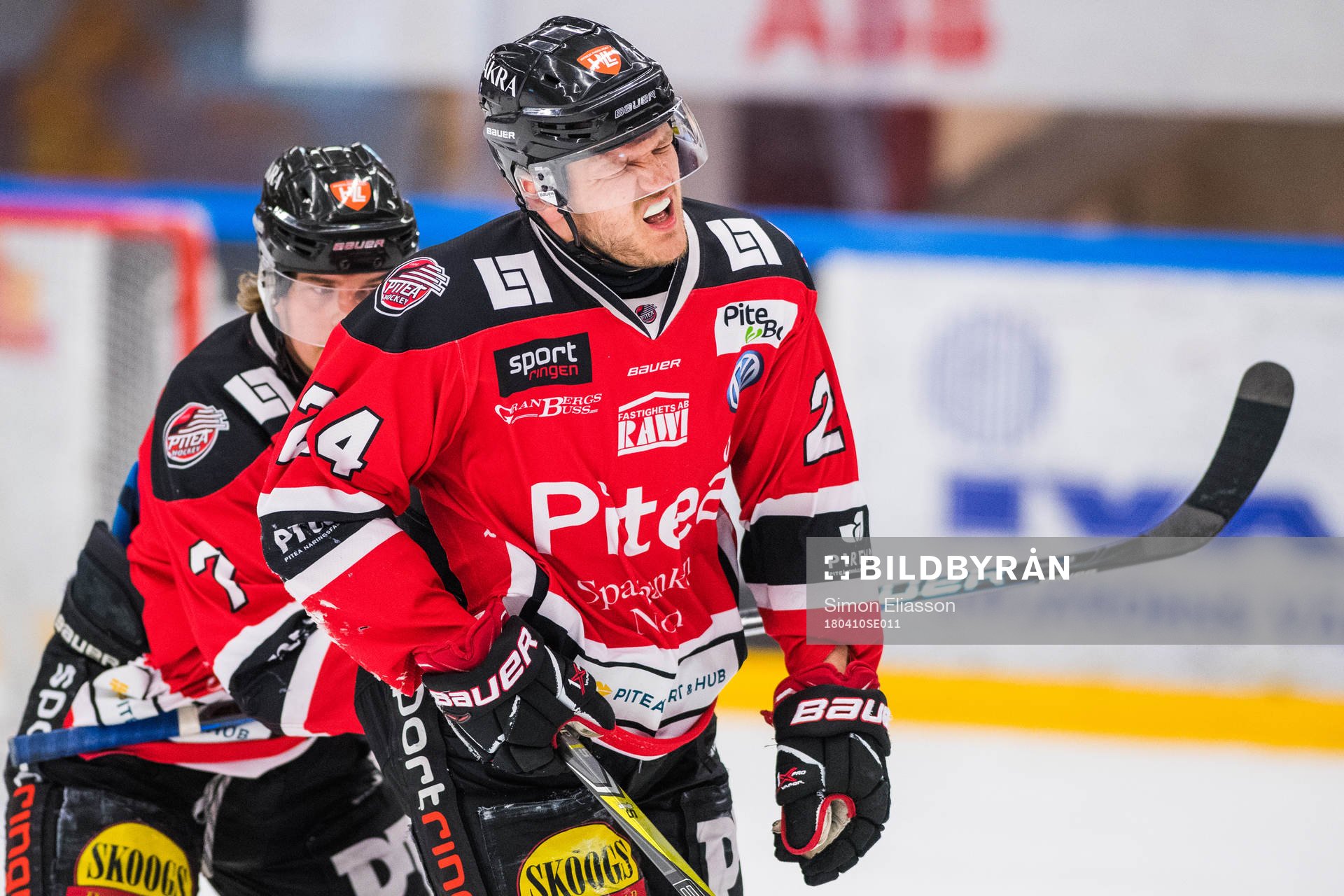 Piteås Alexander Selin grinar illa