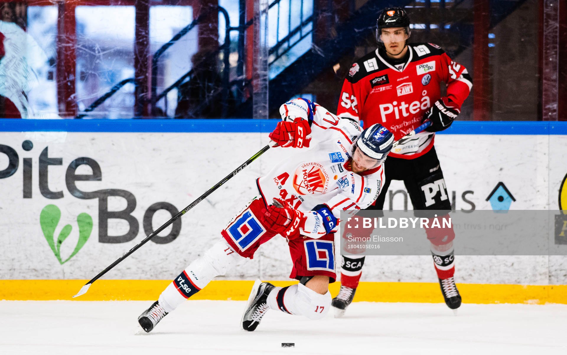 Västerviks Dan Pettersson och Piteås August Tornberg