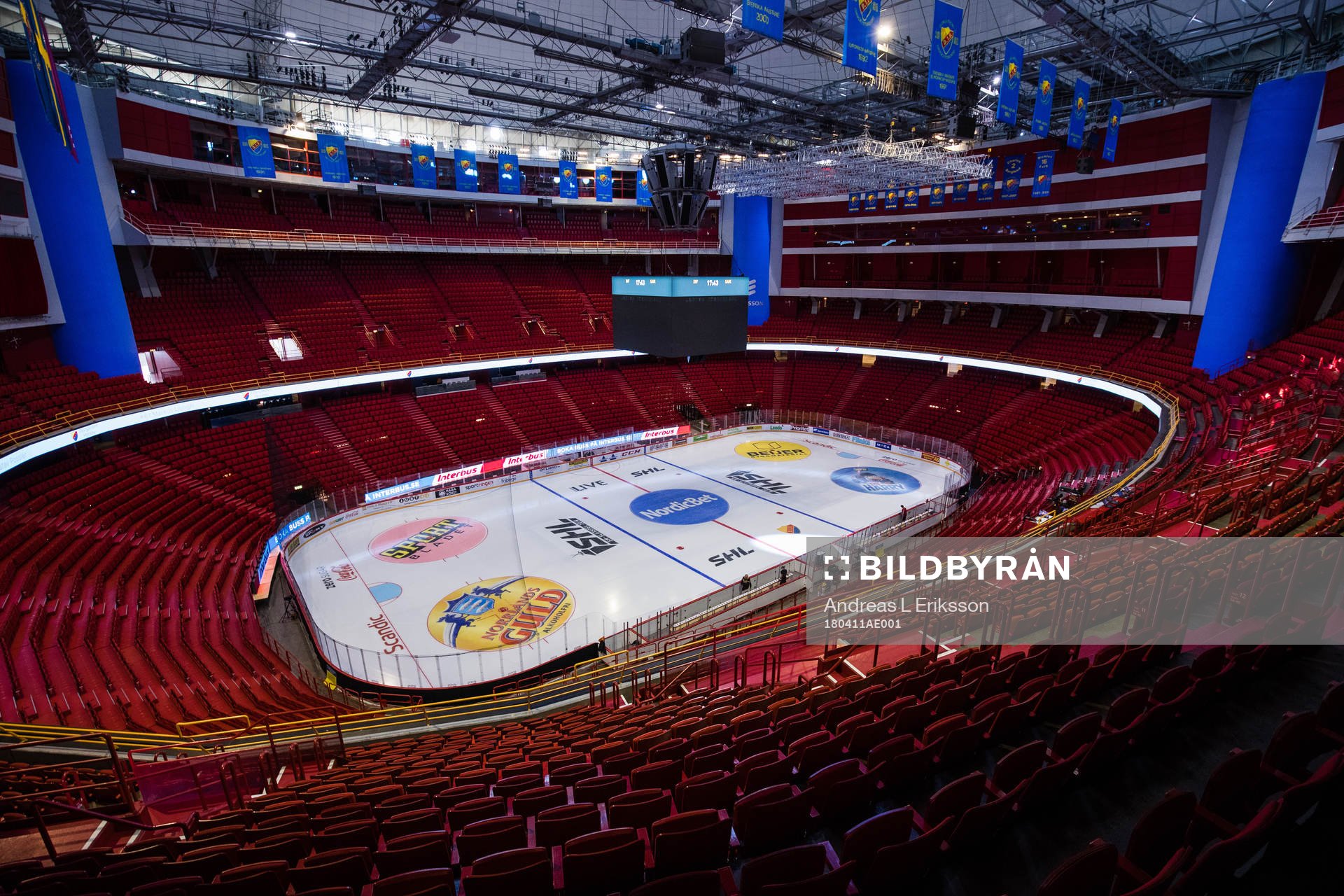 Interiör av Globen