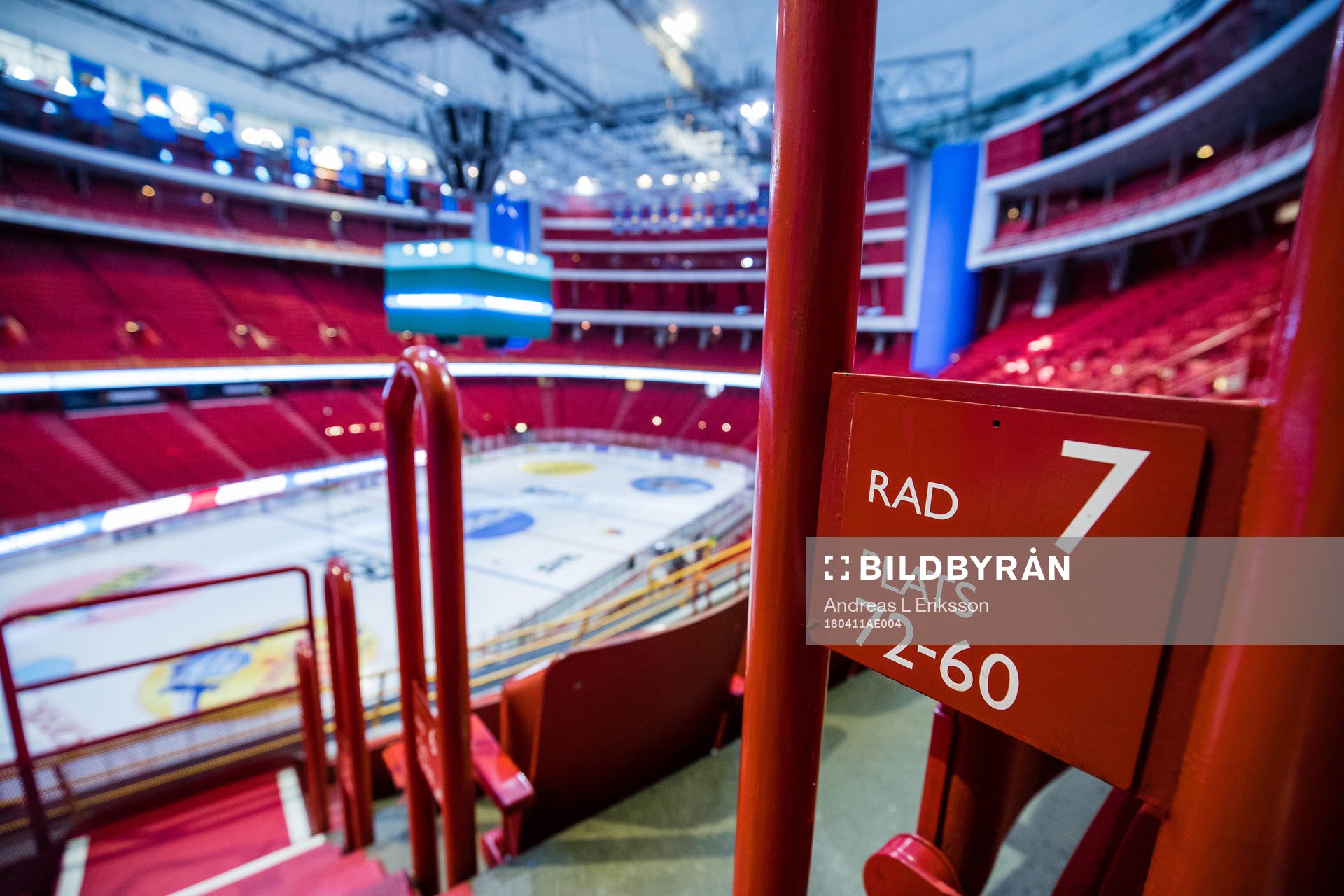 Interiör av Globen