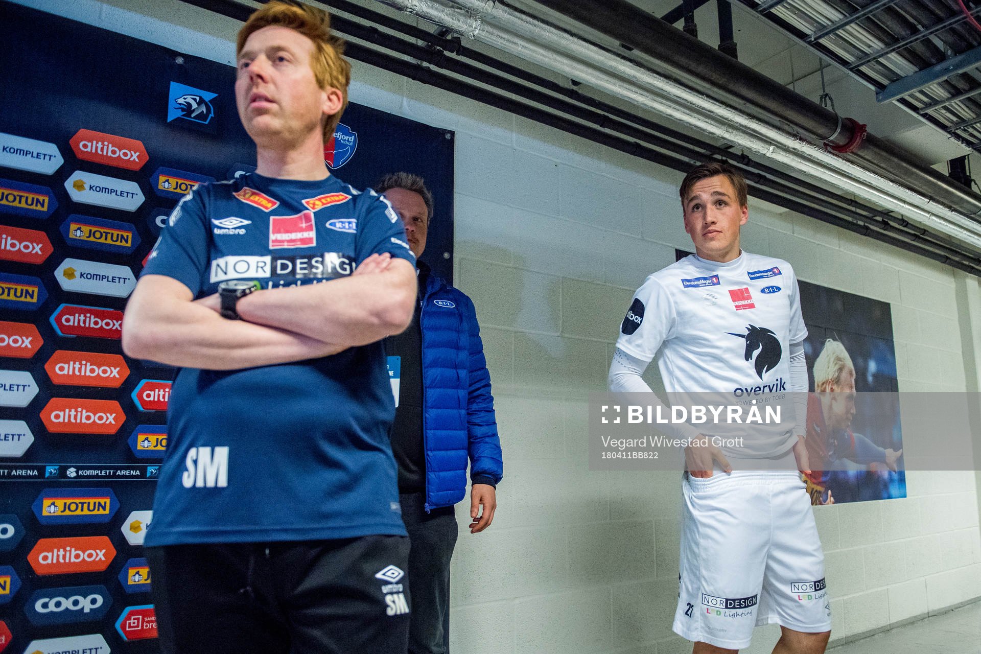 Svein Maalen, head coach of Ranheim, and Andreas Helmersen