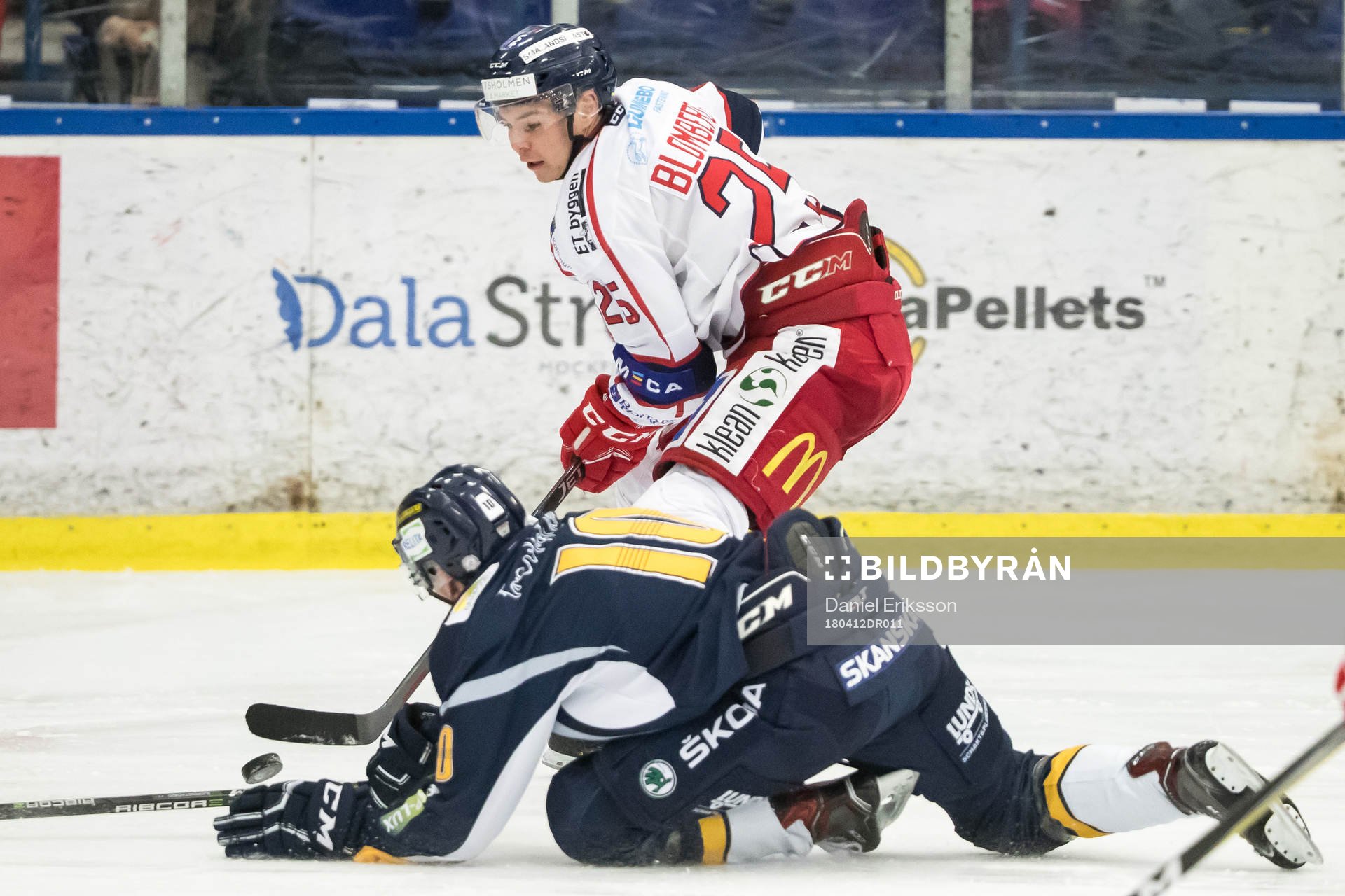 Västerviks Patrik Blomberg och Borlänges Sebastian