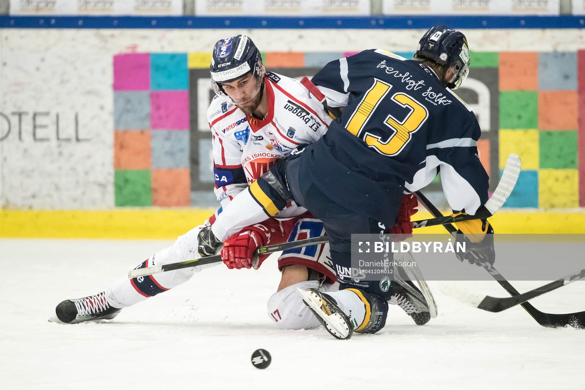 Västerviks Dan Pettersson och Borlänges Adam Byström